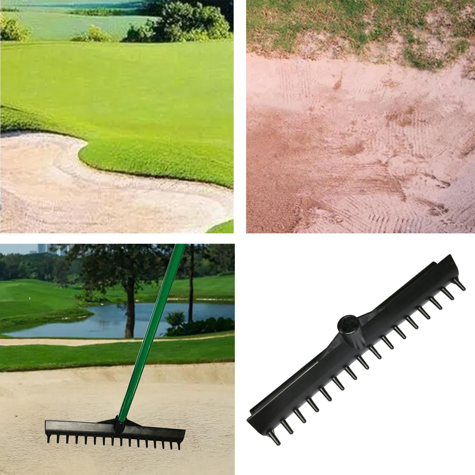Solid Golf Bunker Rake Head Personal Care Sand Pitch Golf Course Raking Tool
