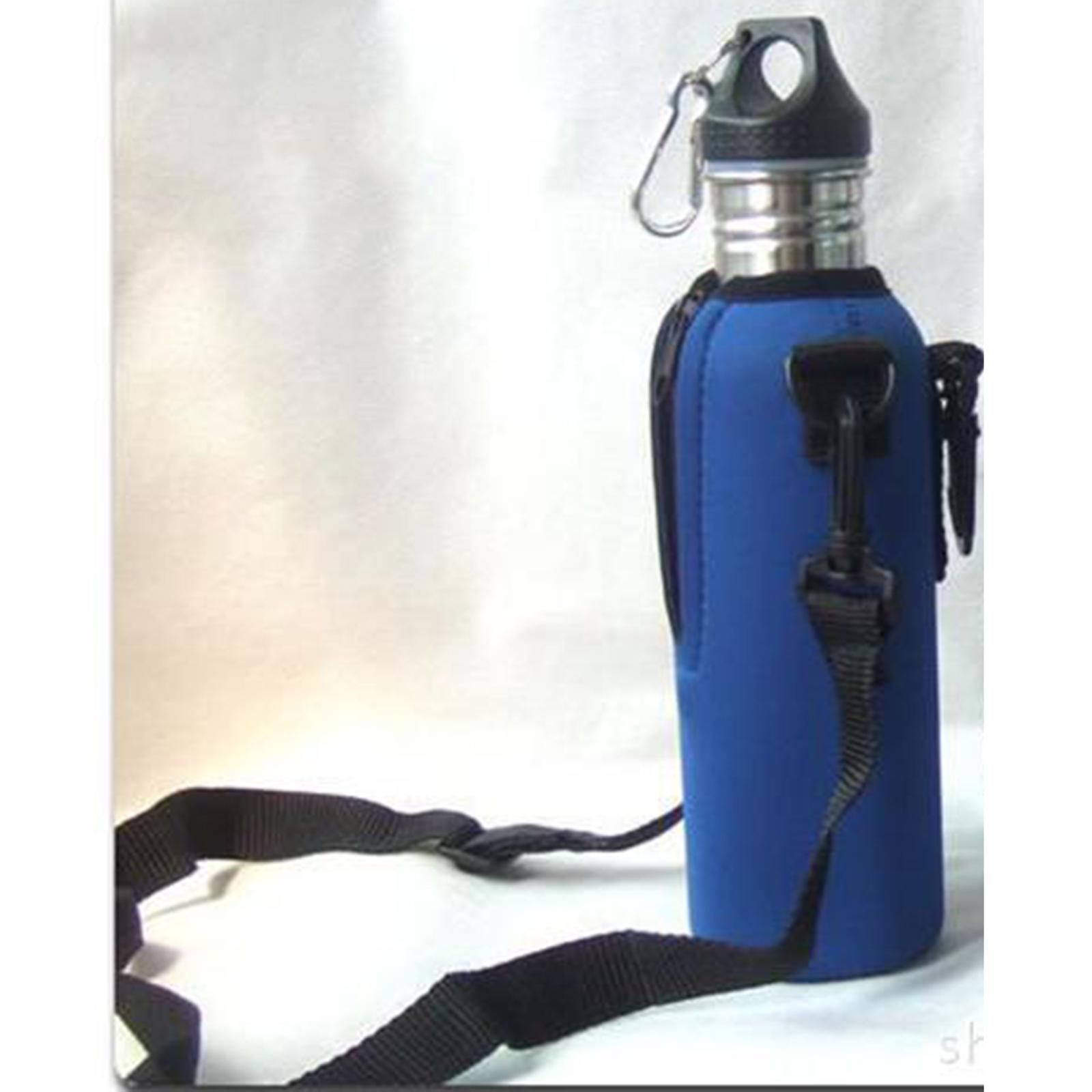 750ML Neoprene Water Bottle Carrier Insulated Cover Bag Pouch Blue