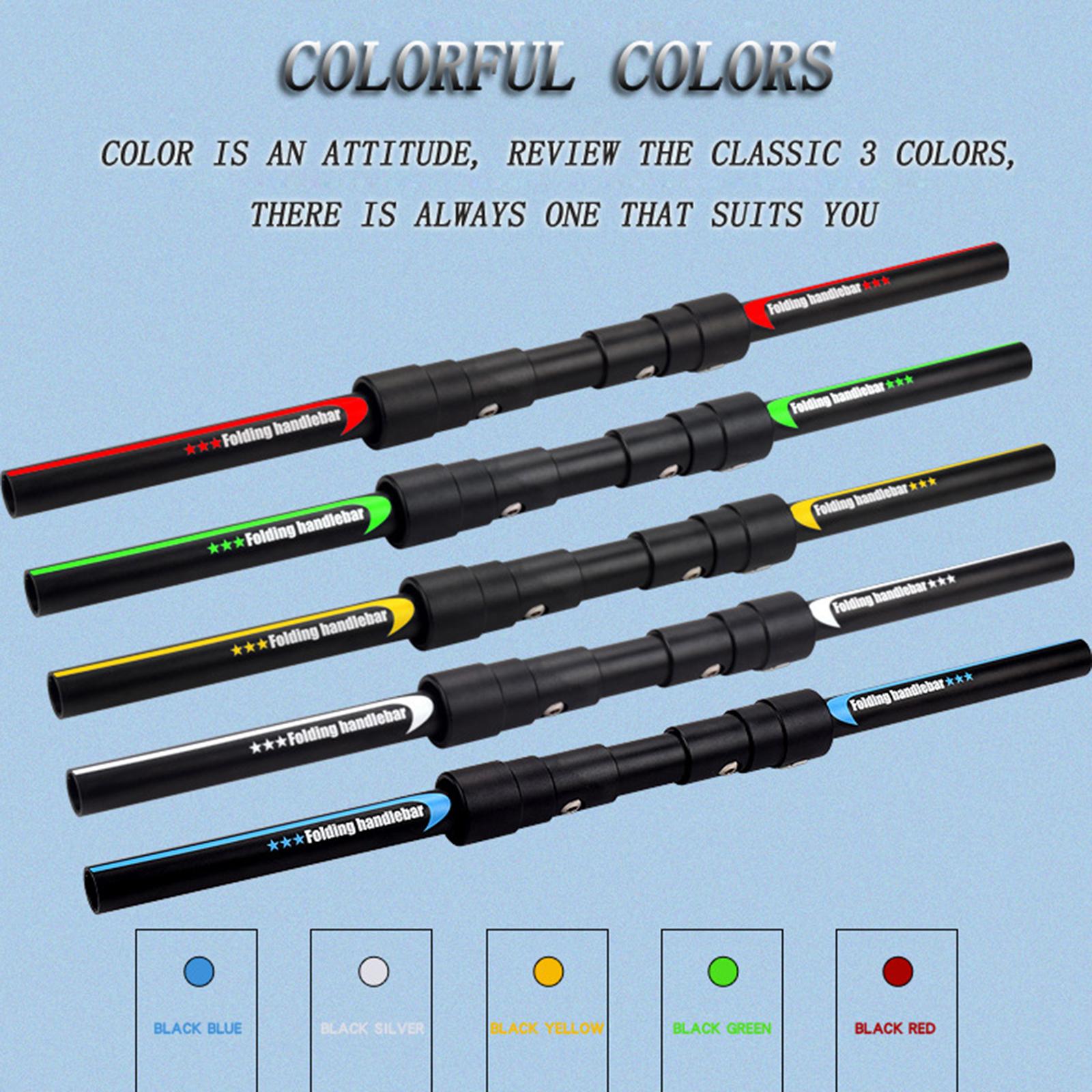 Folding Handlebar Racing Bicycle Scooter Flat Handle Bar Part 560mm Green