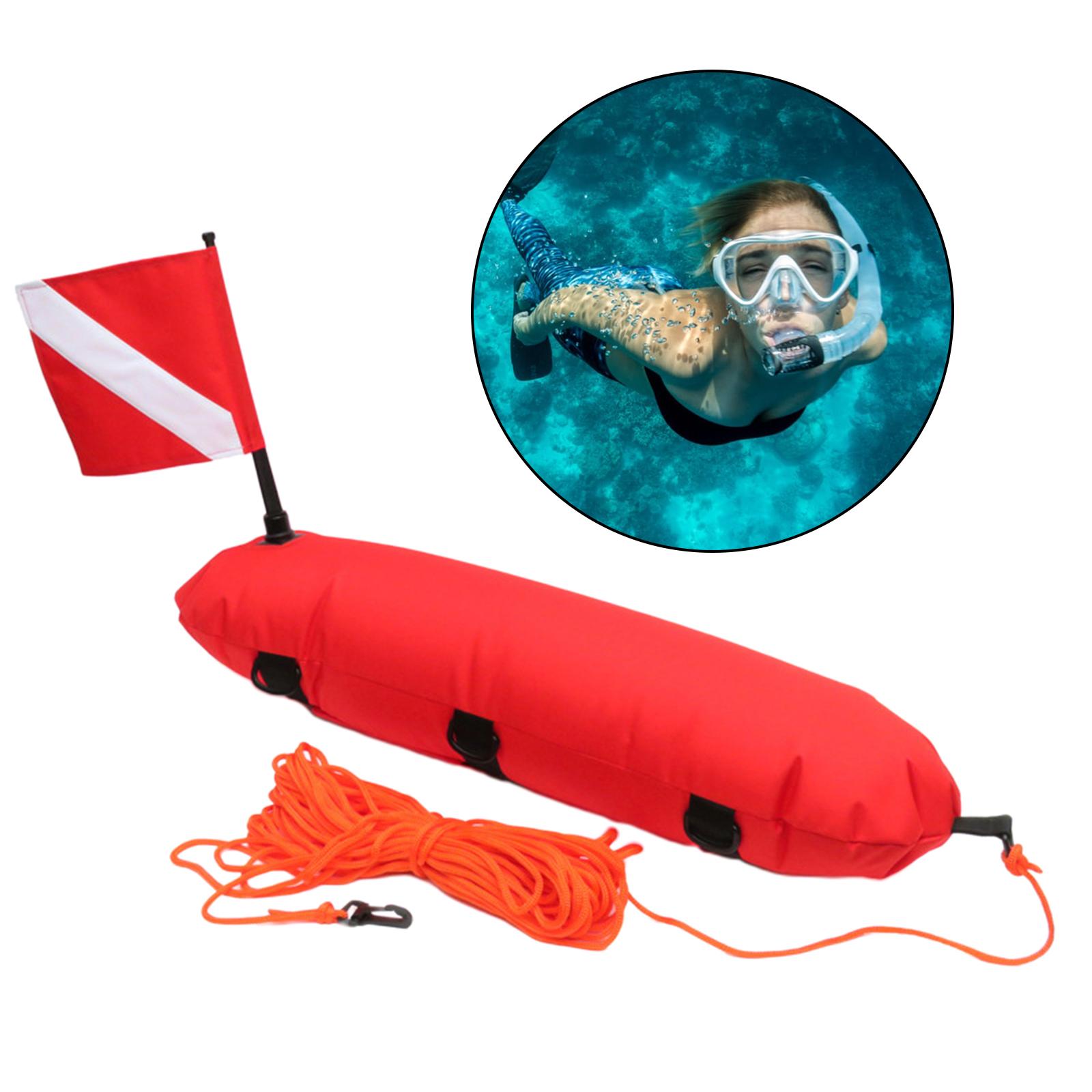 Inflatable Spearfishing Float Buoy With Dive Flag