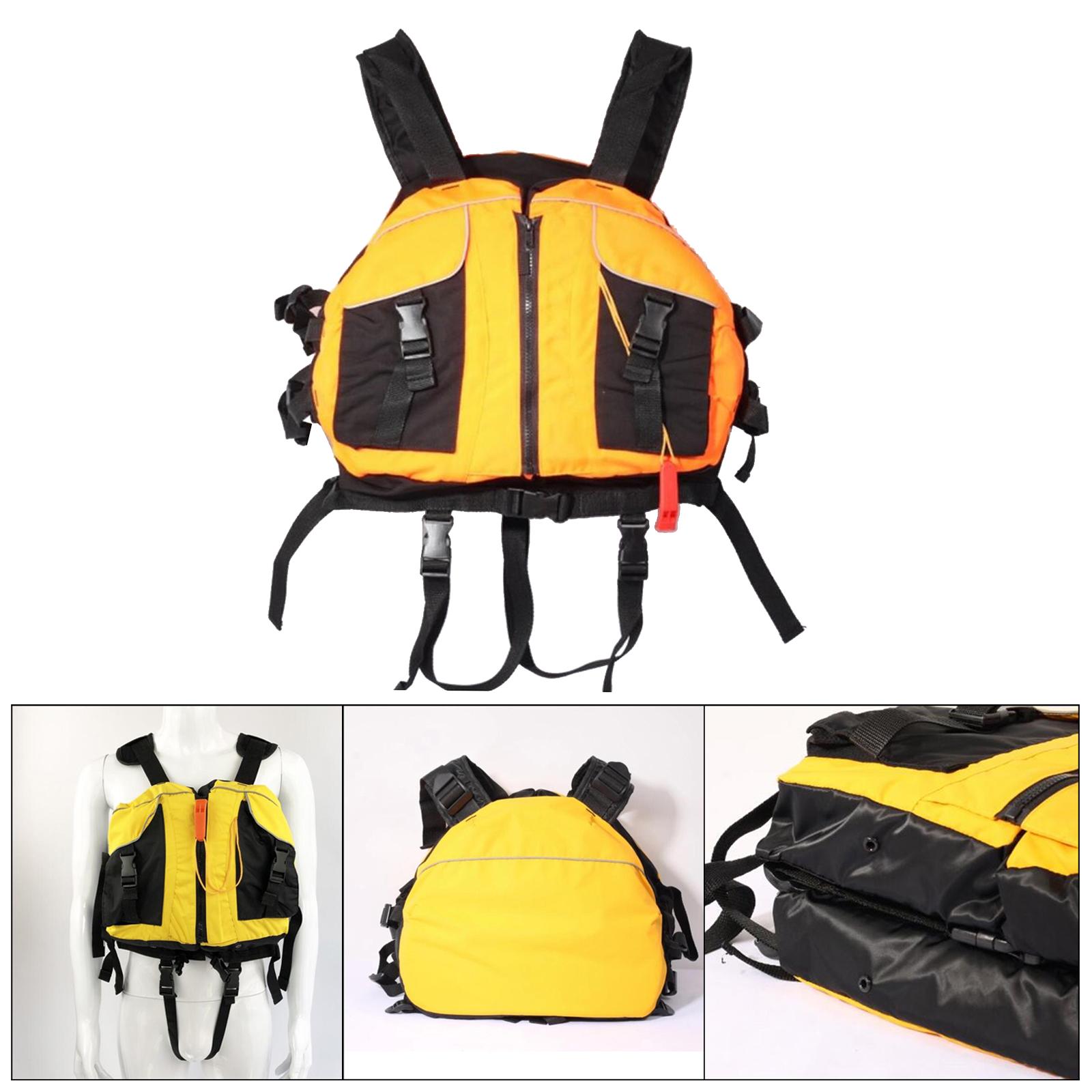 Life Jackets Adult Ski Swimming Boating Life Vest Yellow