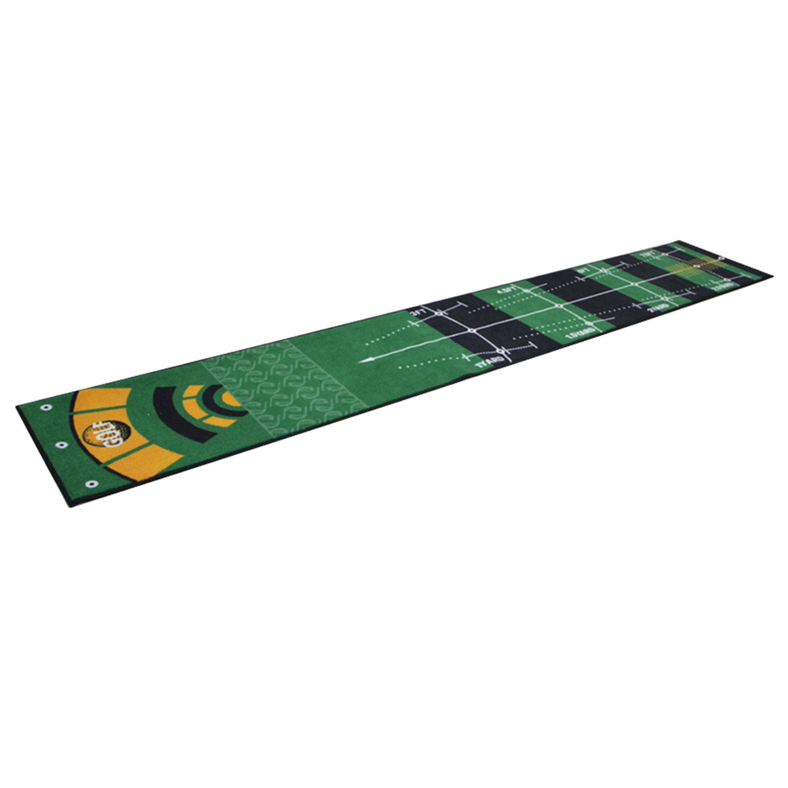 Golf Training Mat Rug Swing Batting Carpet Practice Pad Scale Ruler