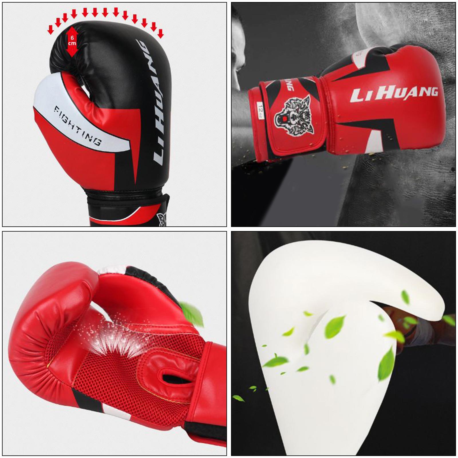 2xMen Women Boxing Training Gloves Sparring Kickboxing GYM Punching 12oz Blue