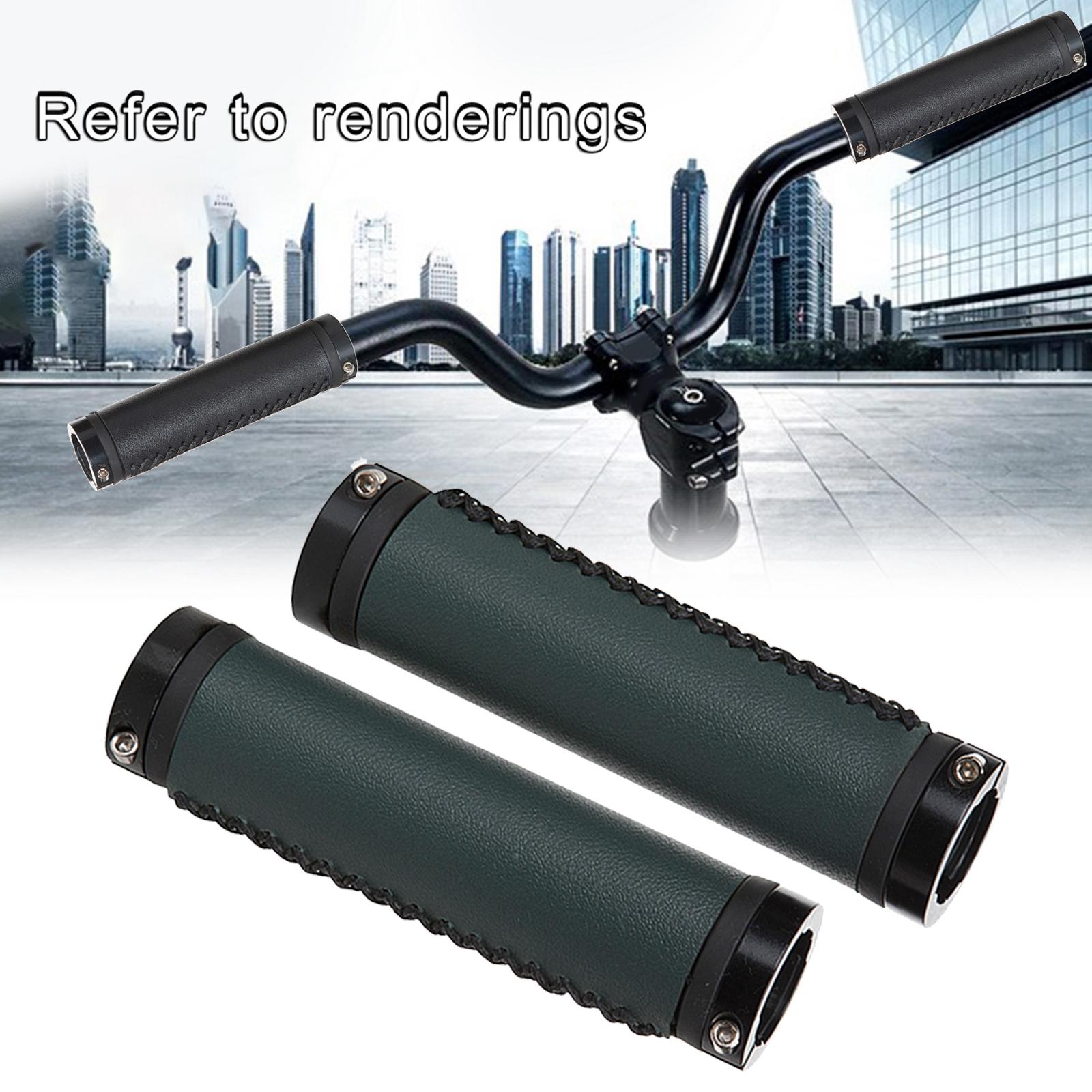 1 Pair Soft Bike Handlebar Grips Scooter Bicycle Parts 22.2mm  Green