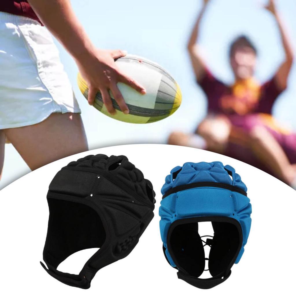 2xRugby Headguard Protector Guard Wrestling Helmet Head Gear Protective Black