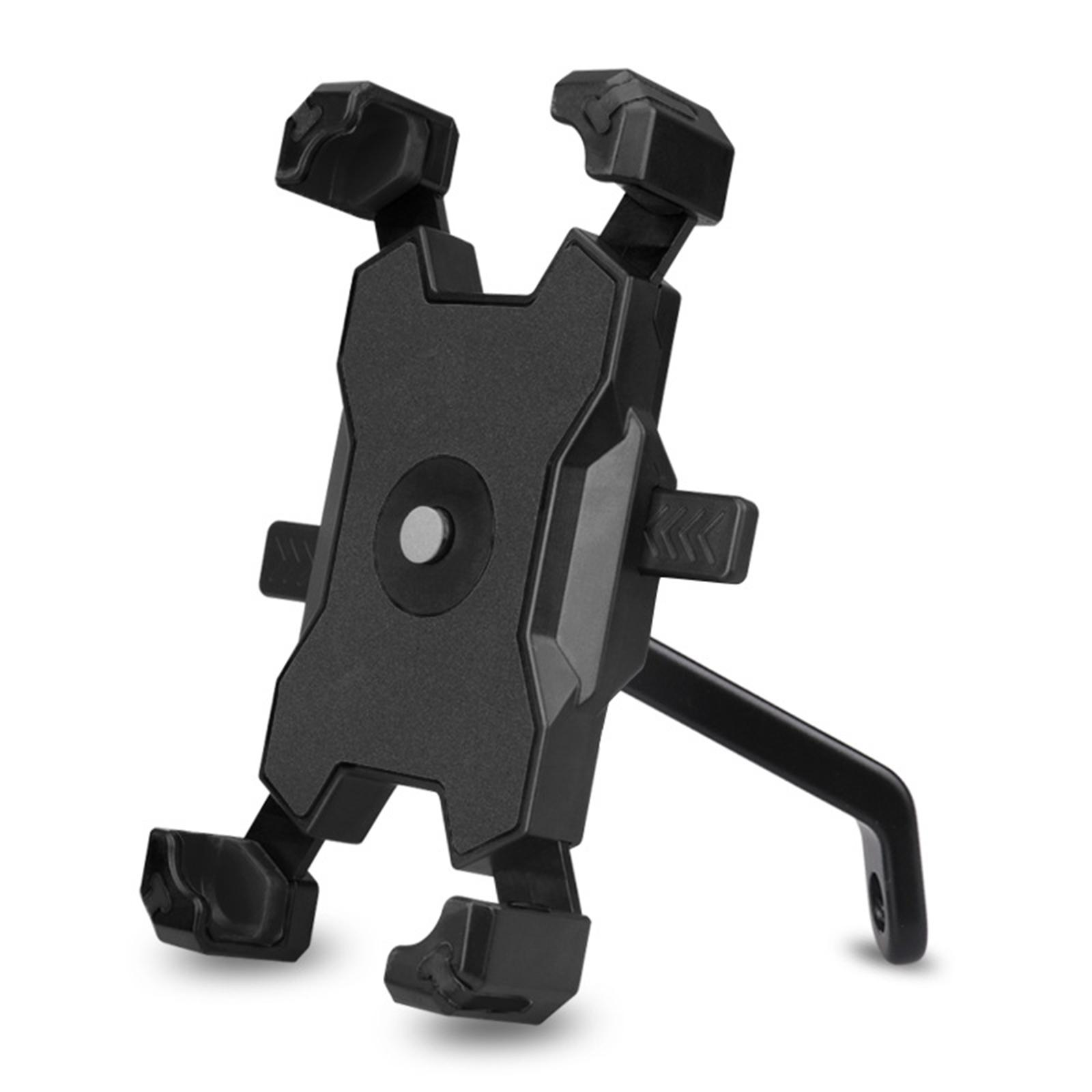 Bicycle Phone Holder Bike Rotation Handlebar Bracket Adjustable black