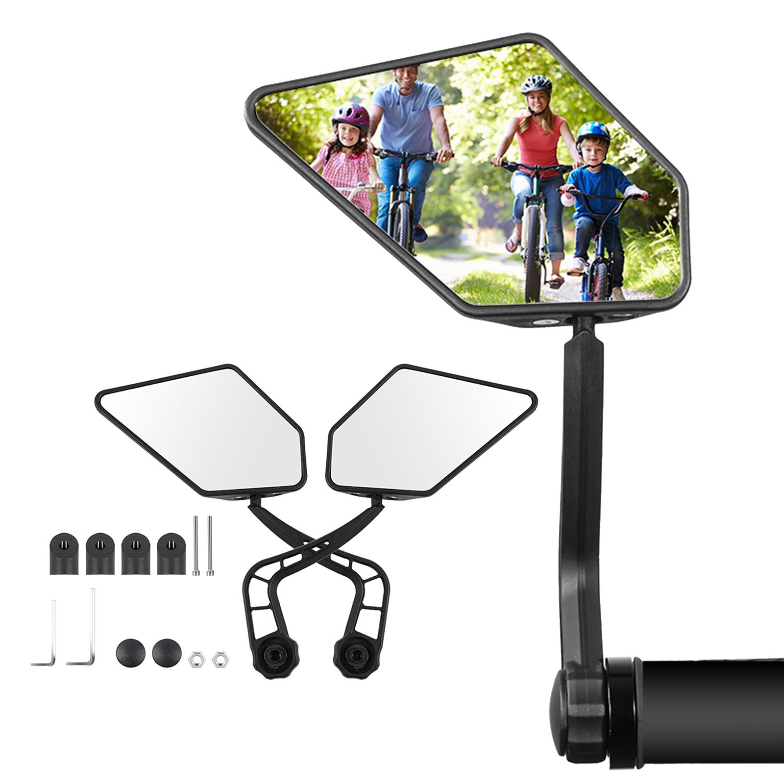 Bicycle Rearview Mirror Adjustable MTB Riding Equipment Handlebars Mount