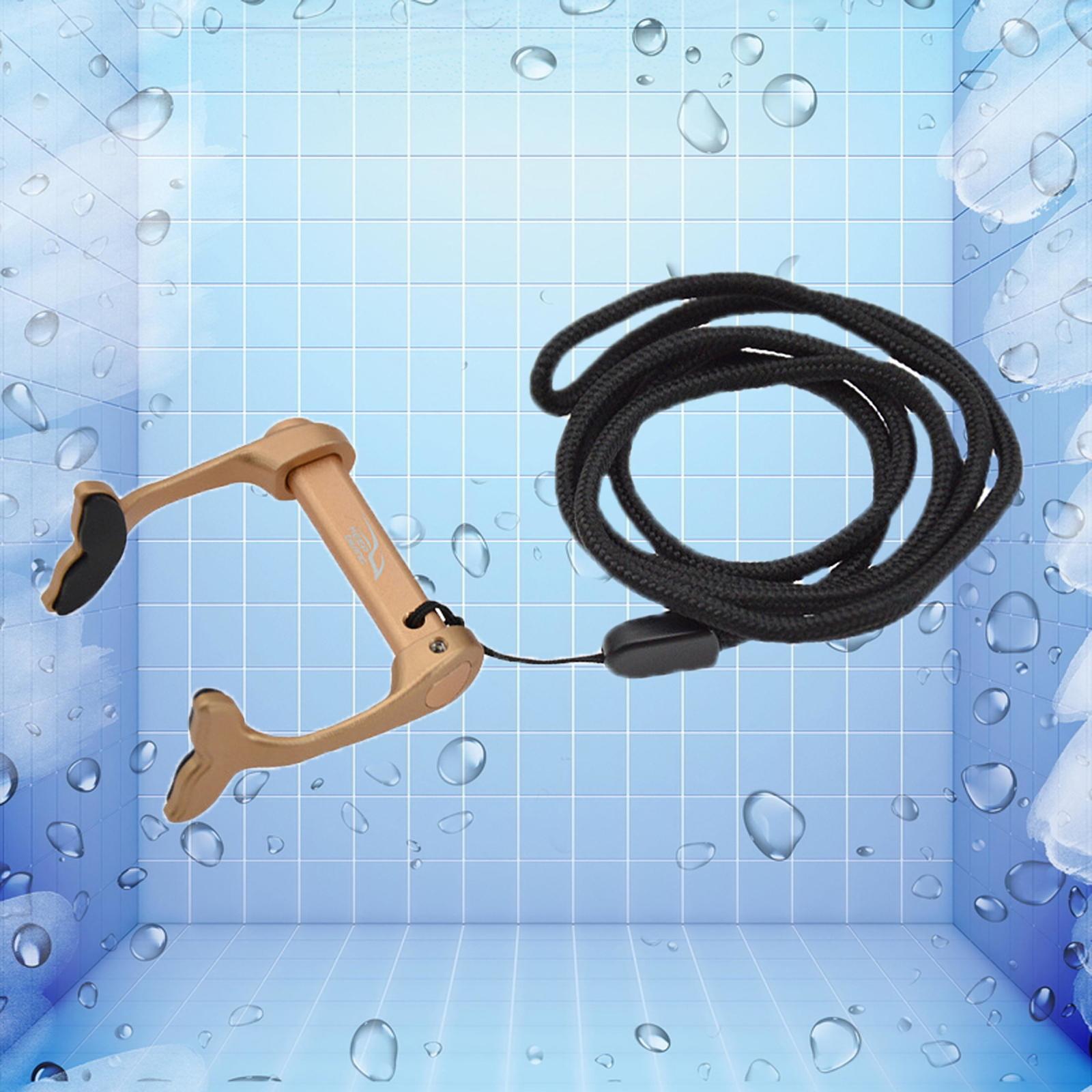 Swimming Nose Clip Adjustable for Sports Equipment Freediving  gold