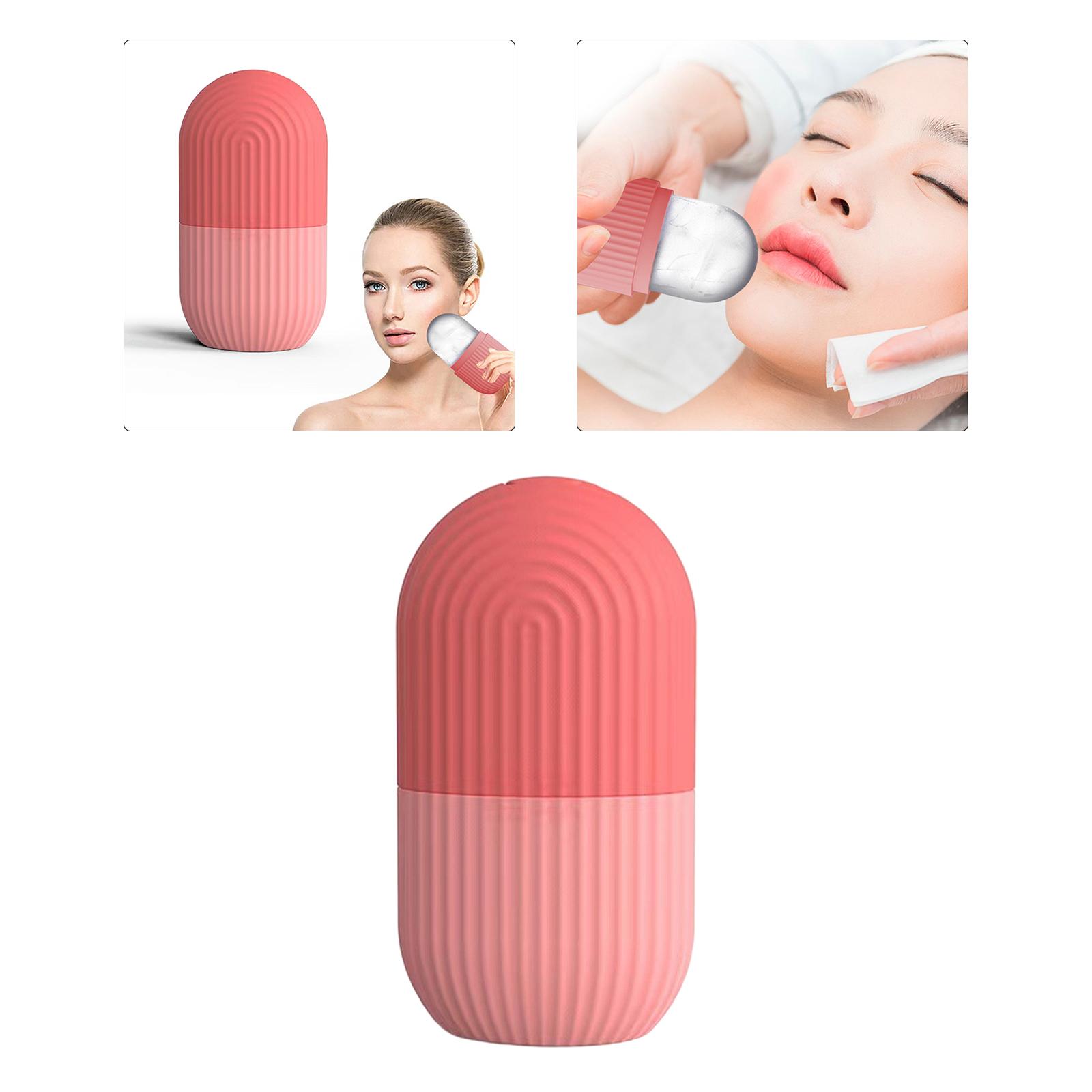 Face Ice Roller Facial Massager Skin Care for Reduce Wrinkles Pink