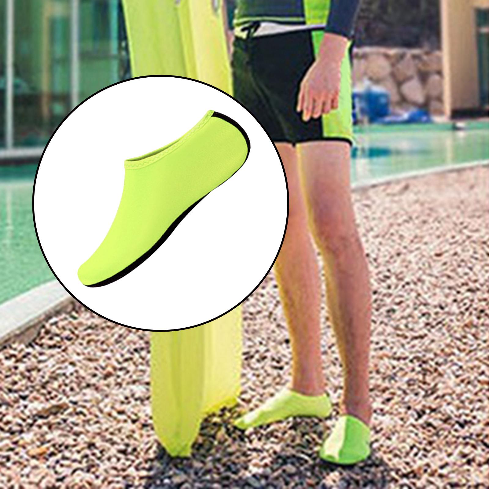 Unisex Diving Shoes Socks Yoga Swim Non Slip Wetsuit Rafting Water Sports Green 38-39