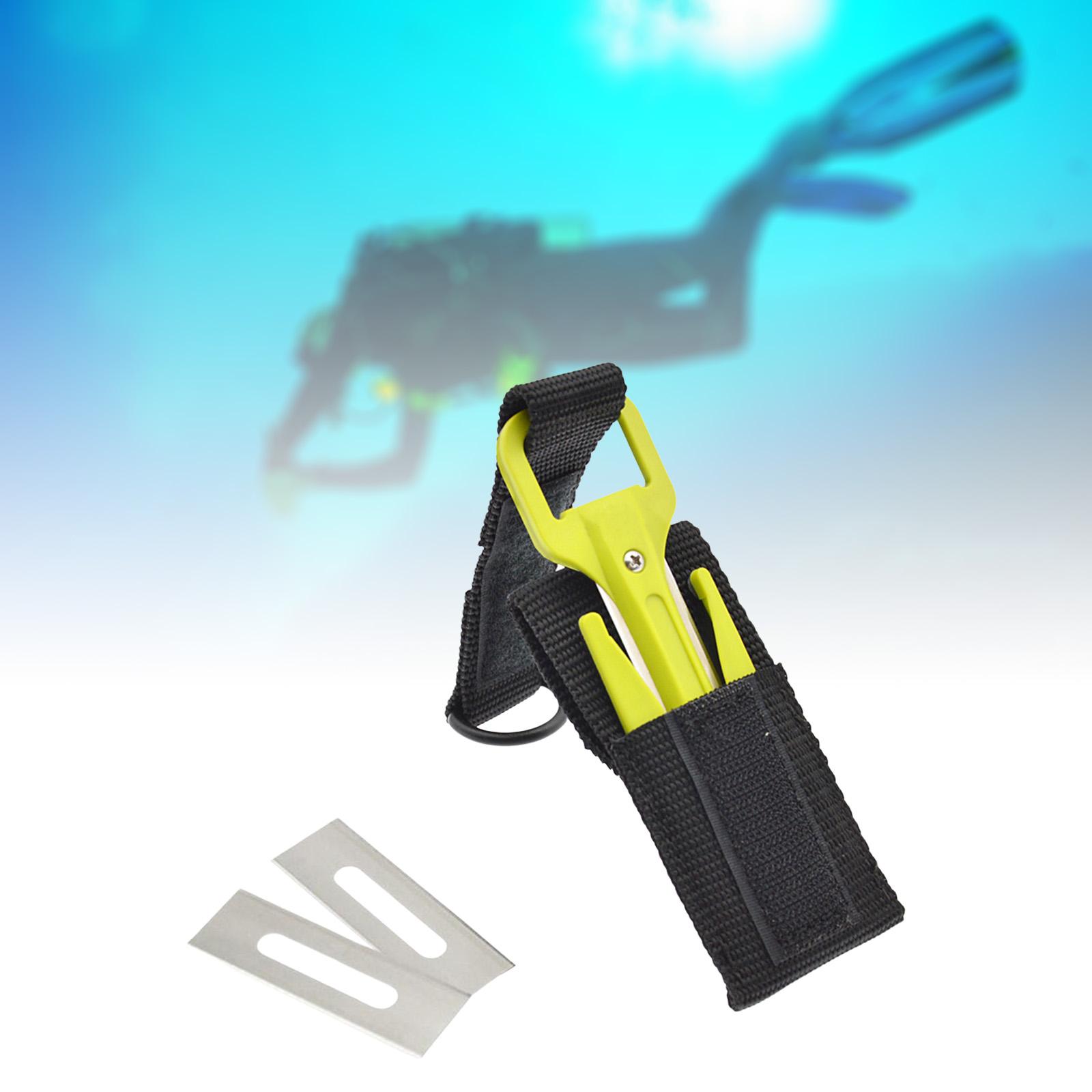 Scuba Dive Line Cutter with Webbing Snorkeling Knives for Underwater Diving