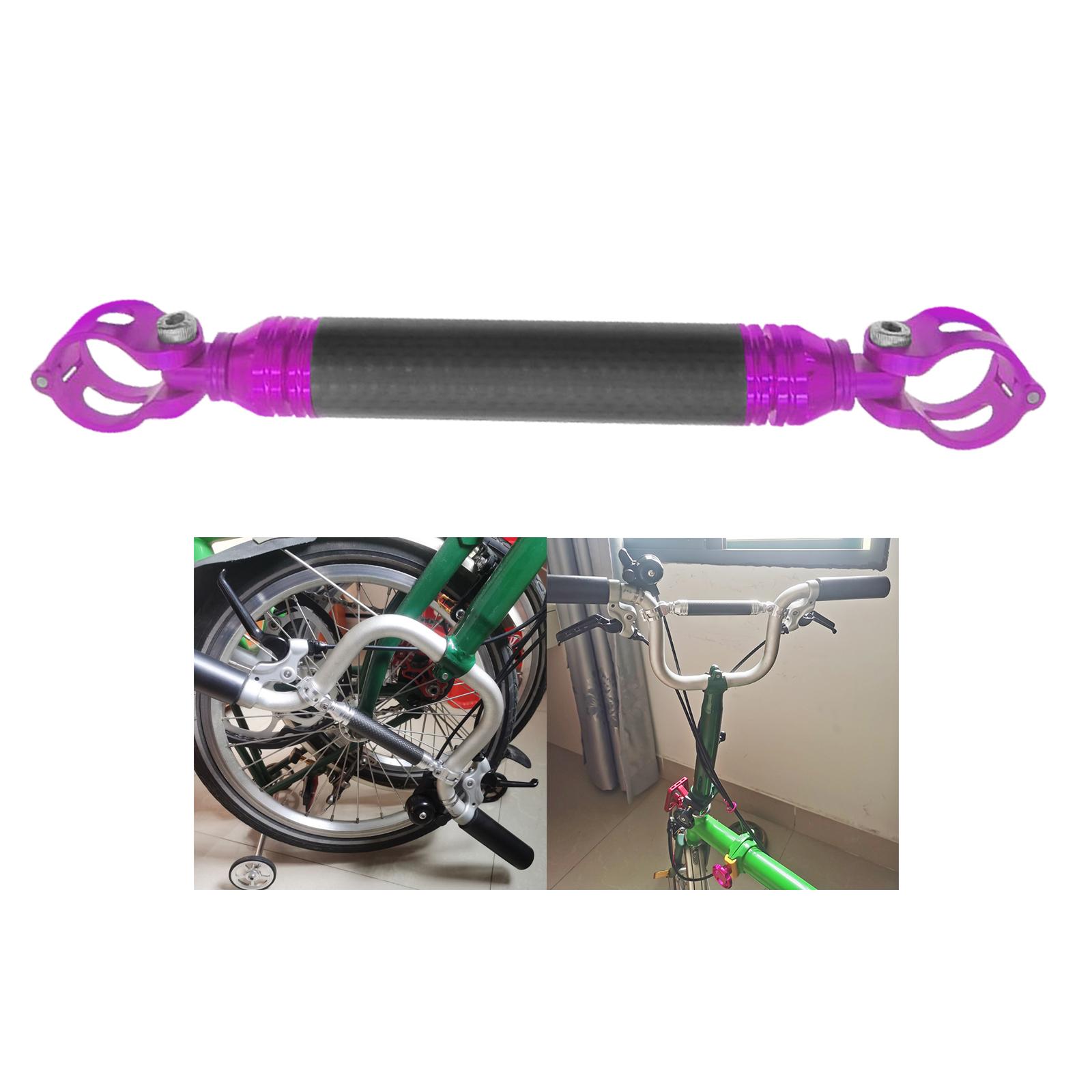 Bicycle Handle Bar Extension Holder Bracket Folding Bike Handlebar Extender Purple