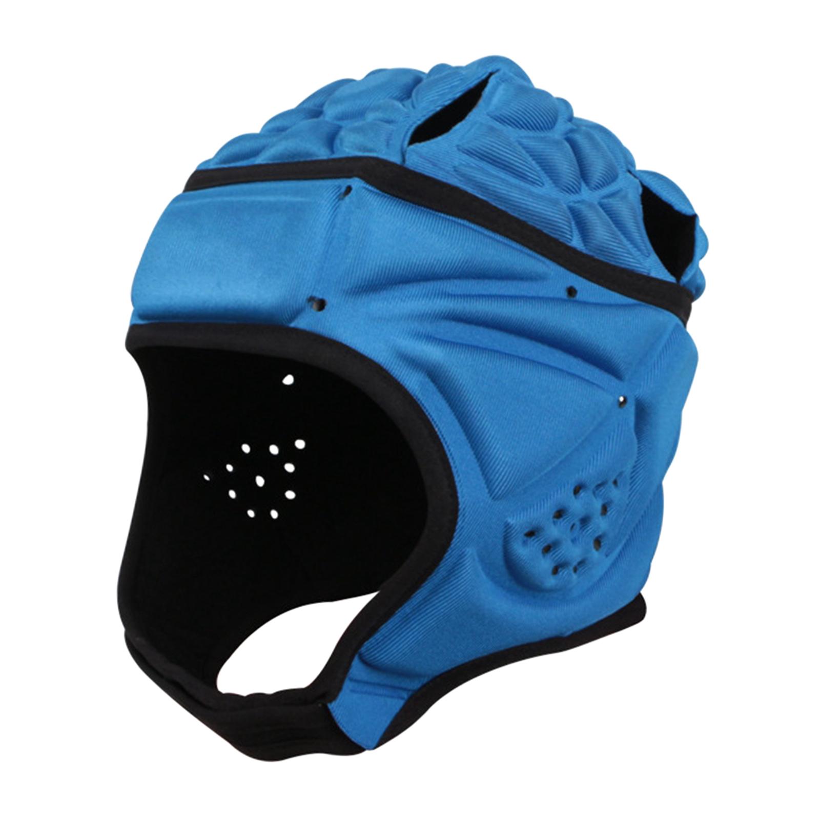 Football Hat Head Protector Hockey Adult Youth Rugby Headgear BLue