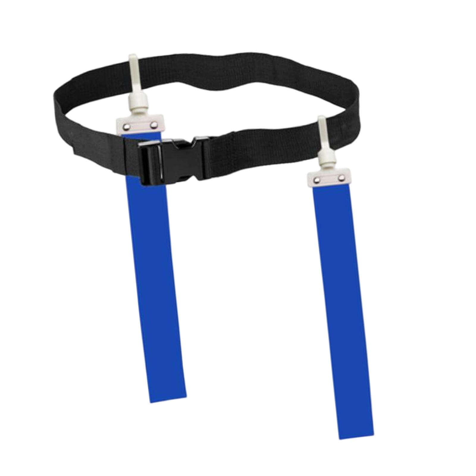 Football Waist Belt Ribbon Adjustable for Outdoor Accessories Equipment blue