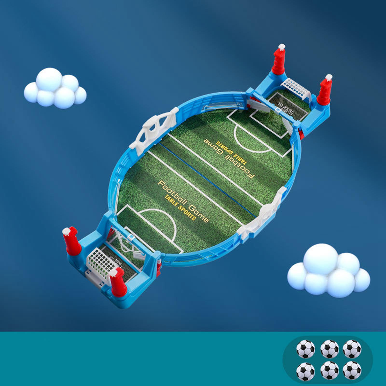 Desktop Football Board Games Kit Indoor Toy Sports for Adults Kids 38cmx18cm 4 Balls