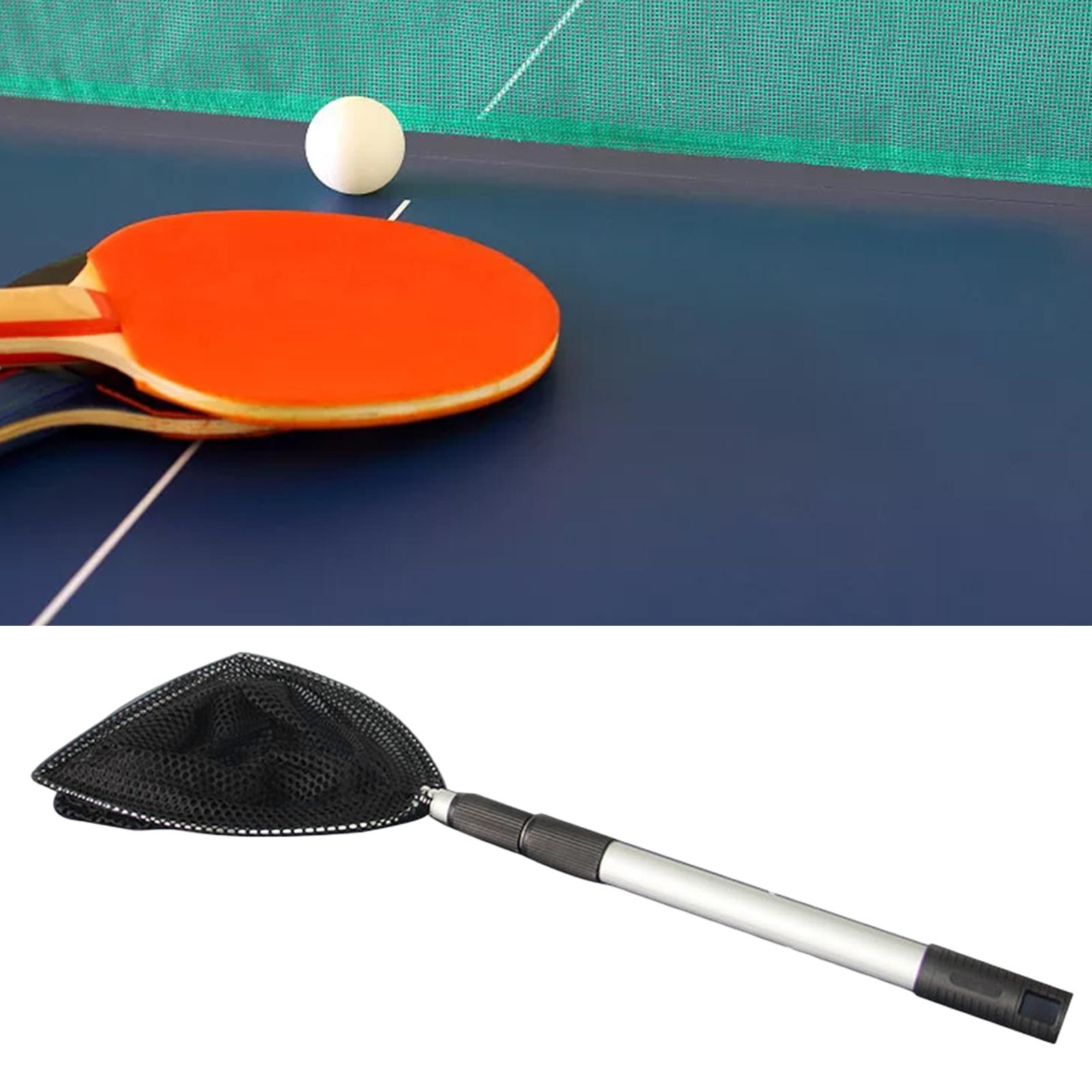 Table Tennis Ball Picker Pingpong Ball Retriever Adjustable Gym Black