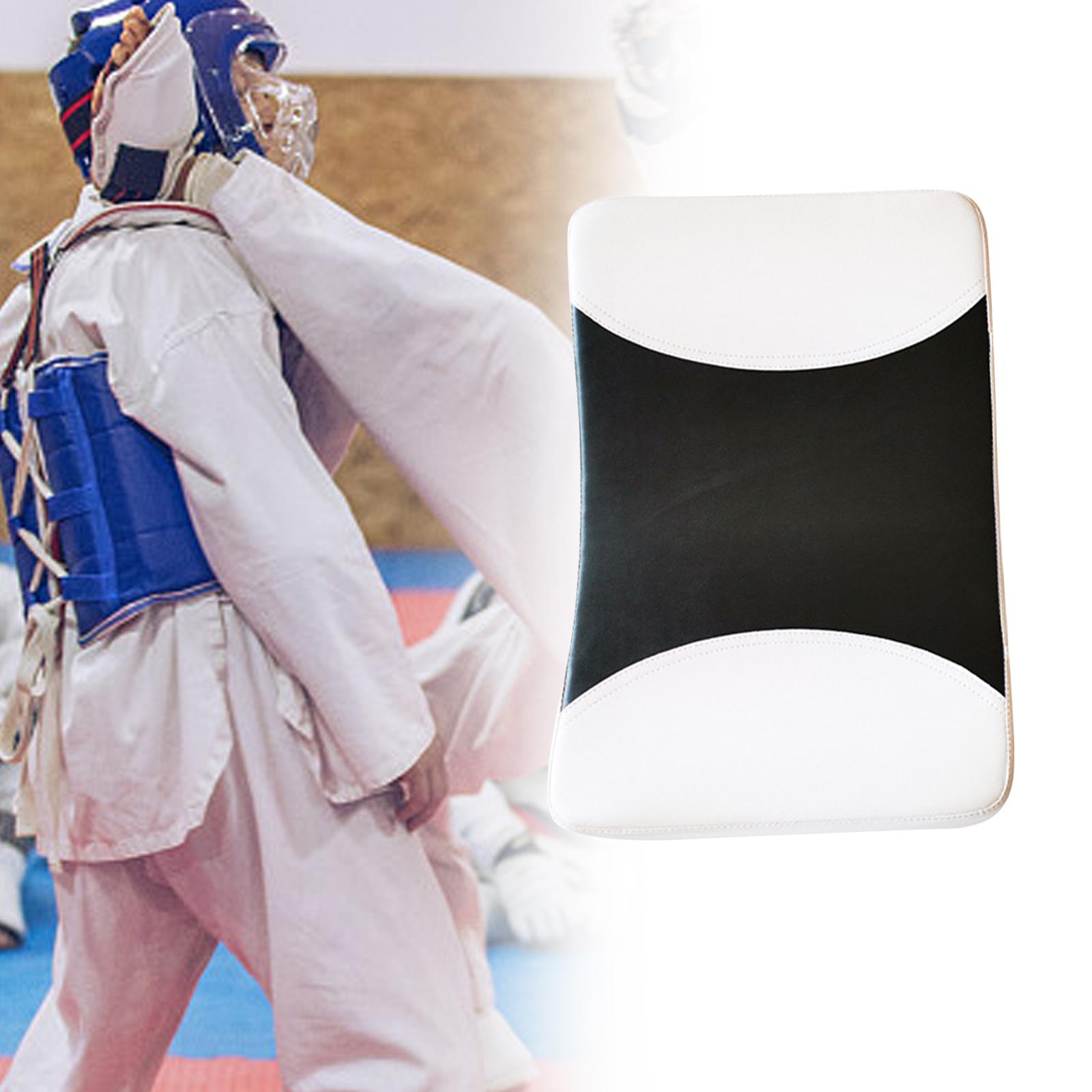 Durable Thai Pads Breathable Sparring Mma Kick Training Strike Shield White Black S