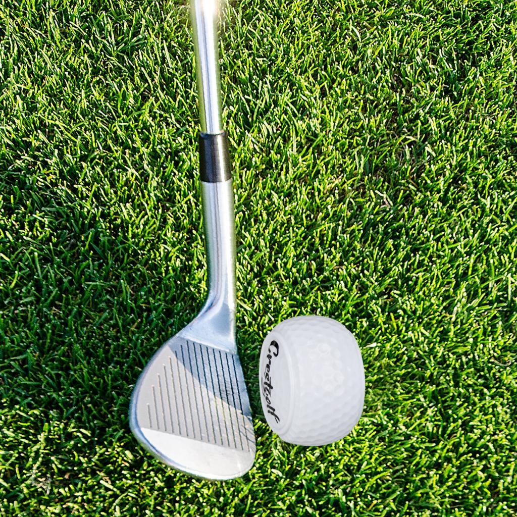 Flat Golf Ball Training Aid Alignment Improvement for Practice Green Yard