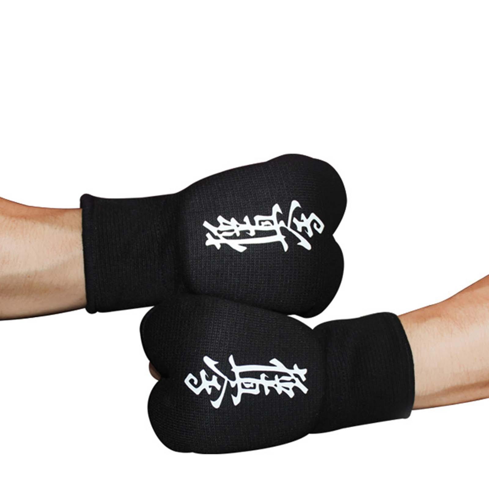 Elastic Hand Wraps Inner Gloves for Boxing for Kickboxing Equipment Mma Black 