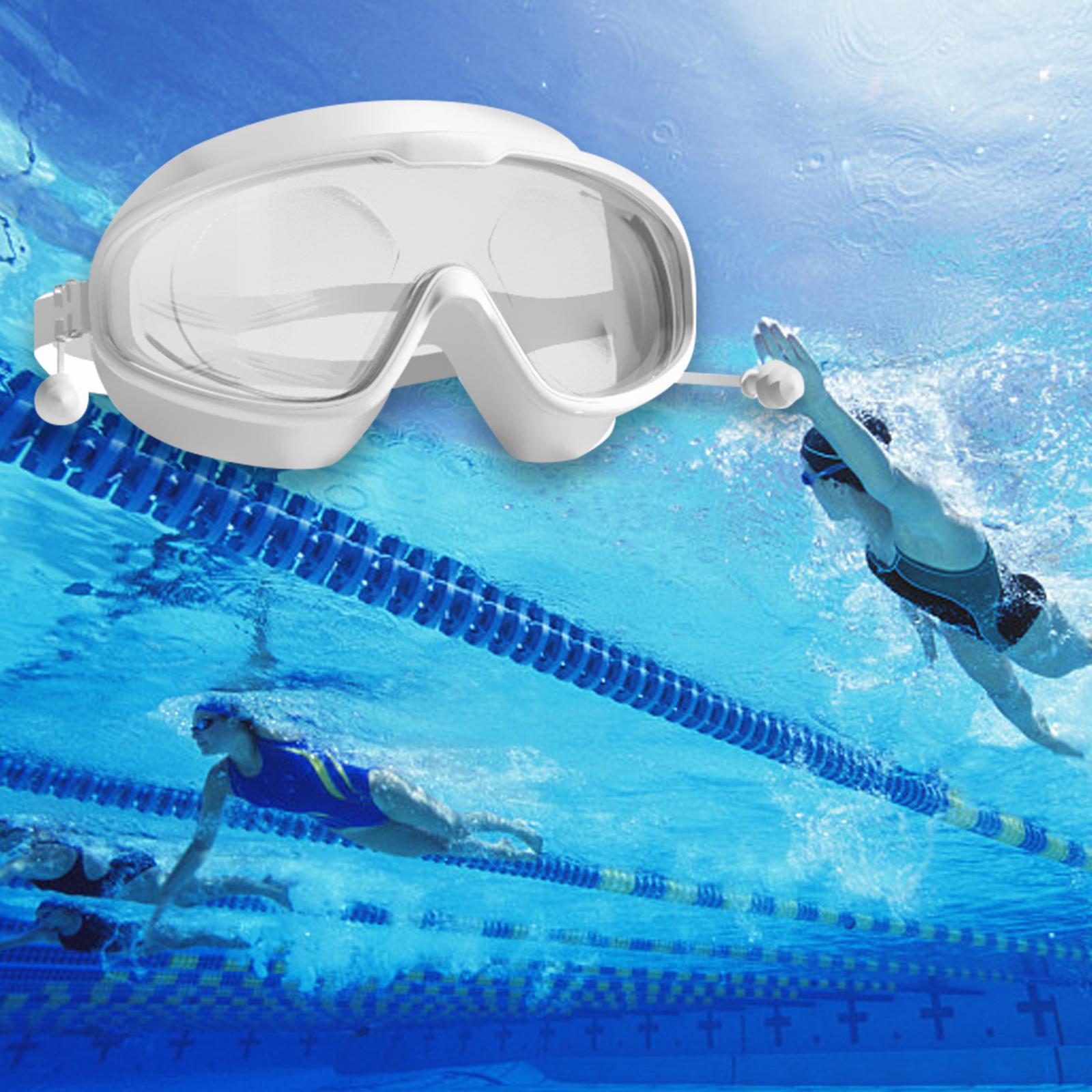 Myopia Swimming Goggles Swim Glasses Unisex Adjustable Anti Fog Professional 200 Degree