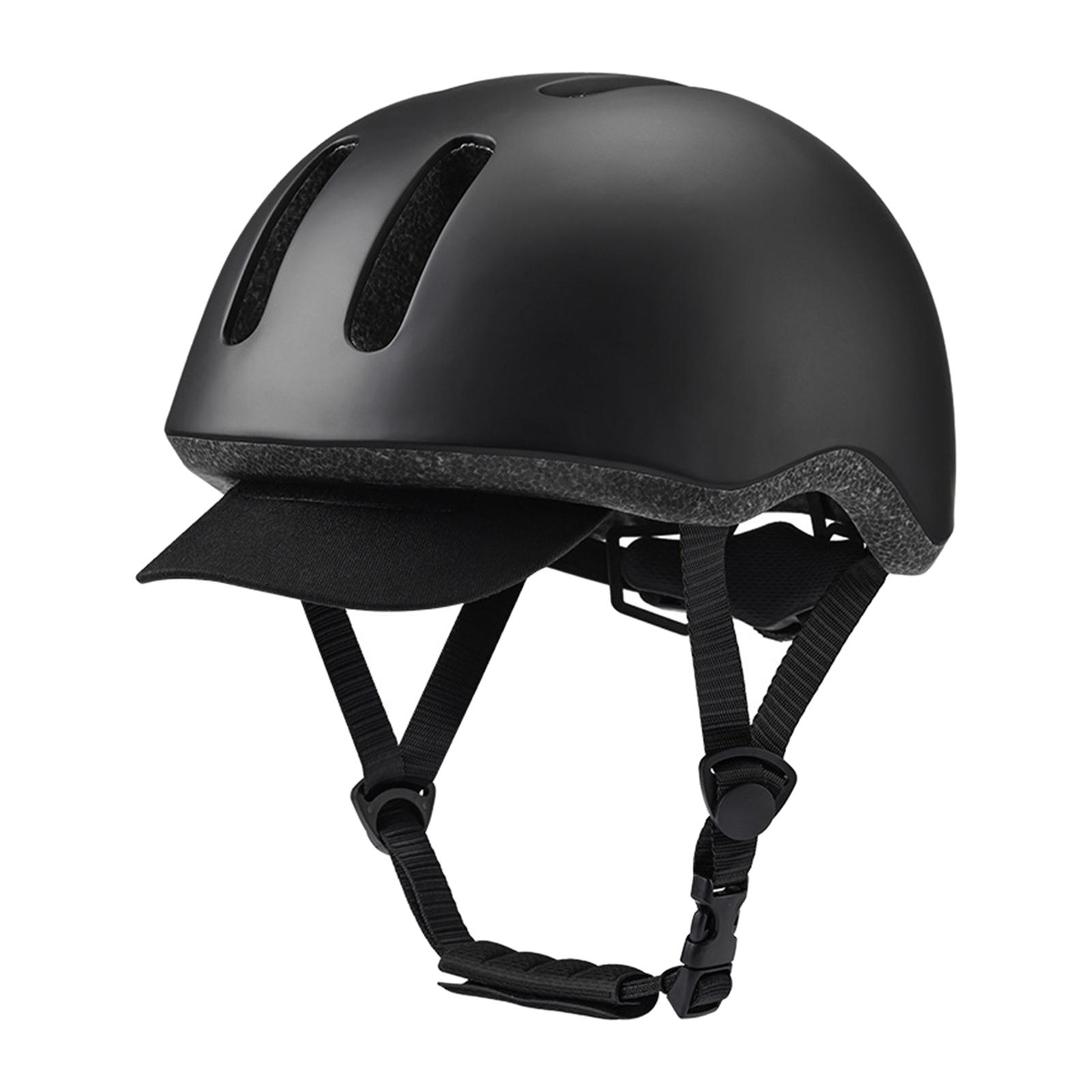 Urban Bicycle Helmet Youth Mountain Bike Helmets Headgear Adult Bike Helmets Black