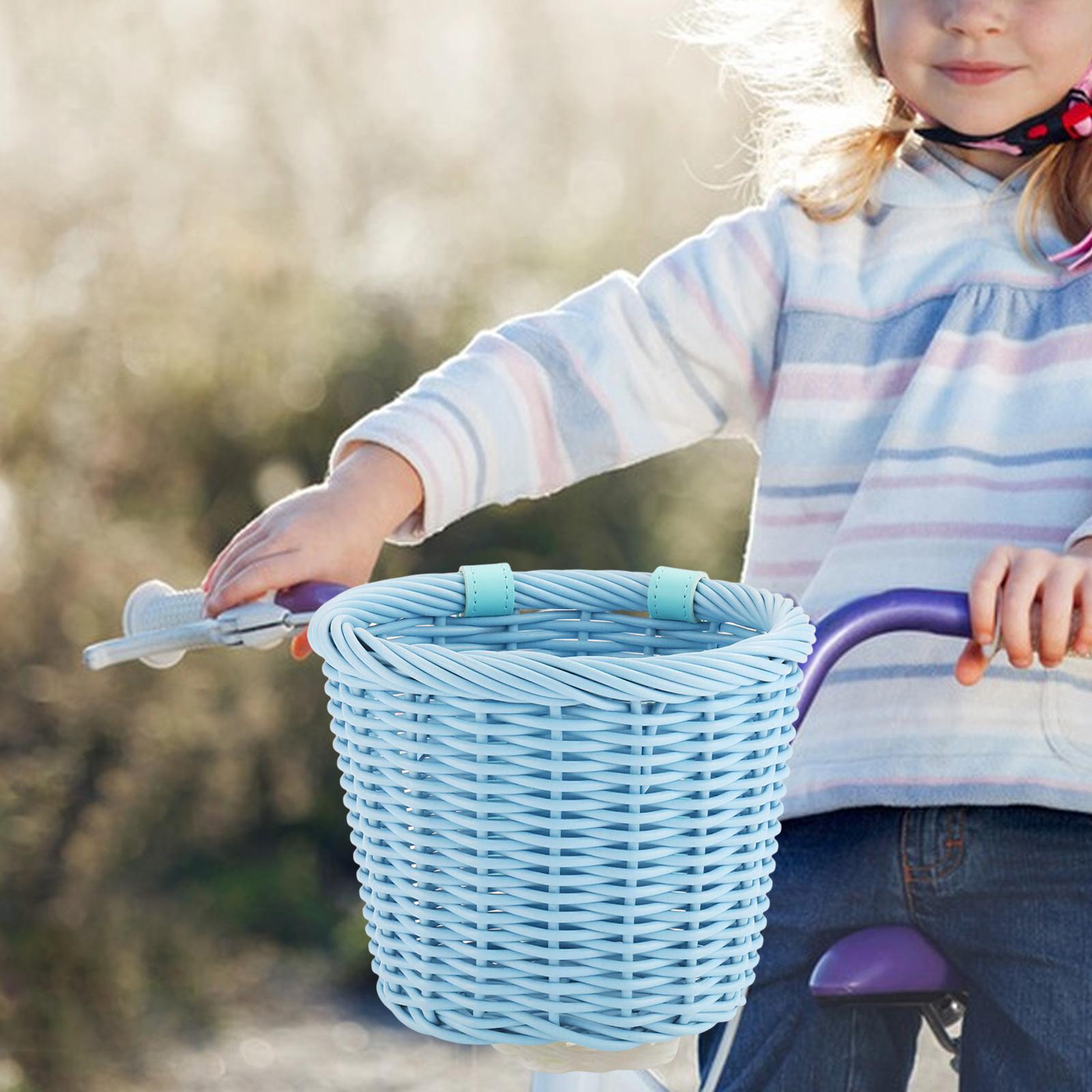 Bicycle Handlebar Basket Pets Carrier Picnic Mountain Bike Bike Basket Front Blue