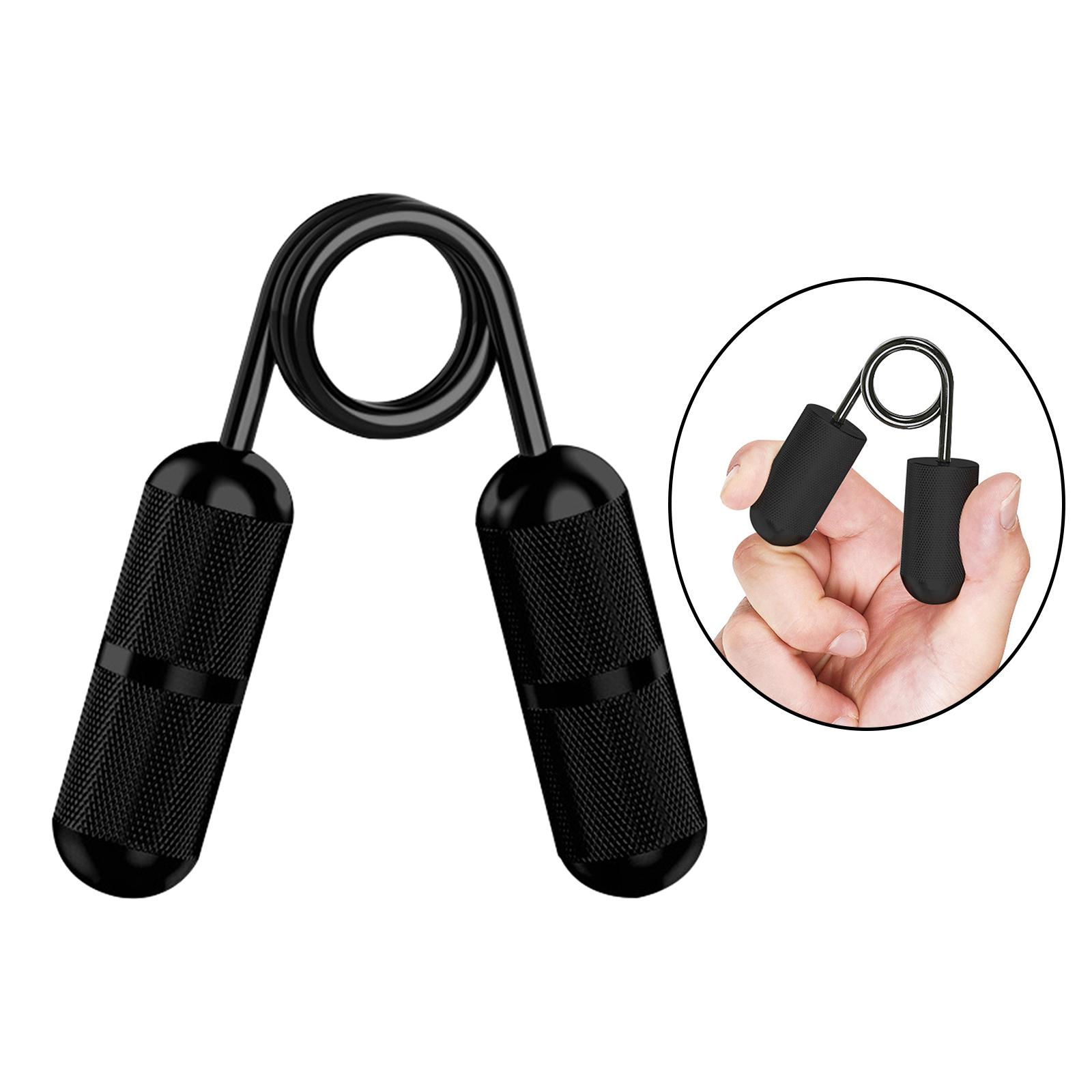 Fingers Exerciser Stretcher Strength Trainer Exercise Hand Grip Strengthener Black 8x9.5cm