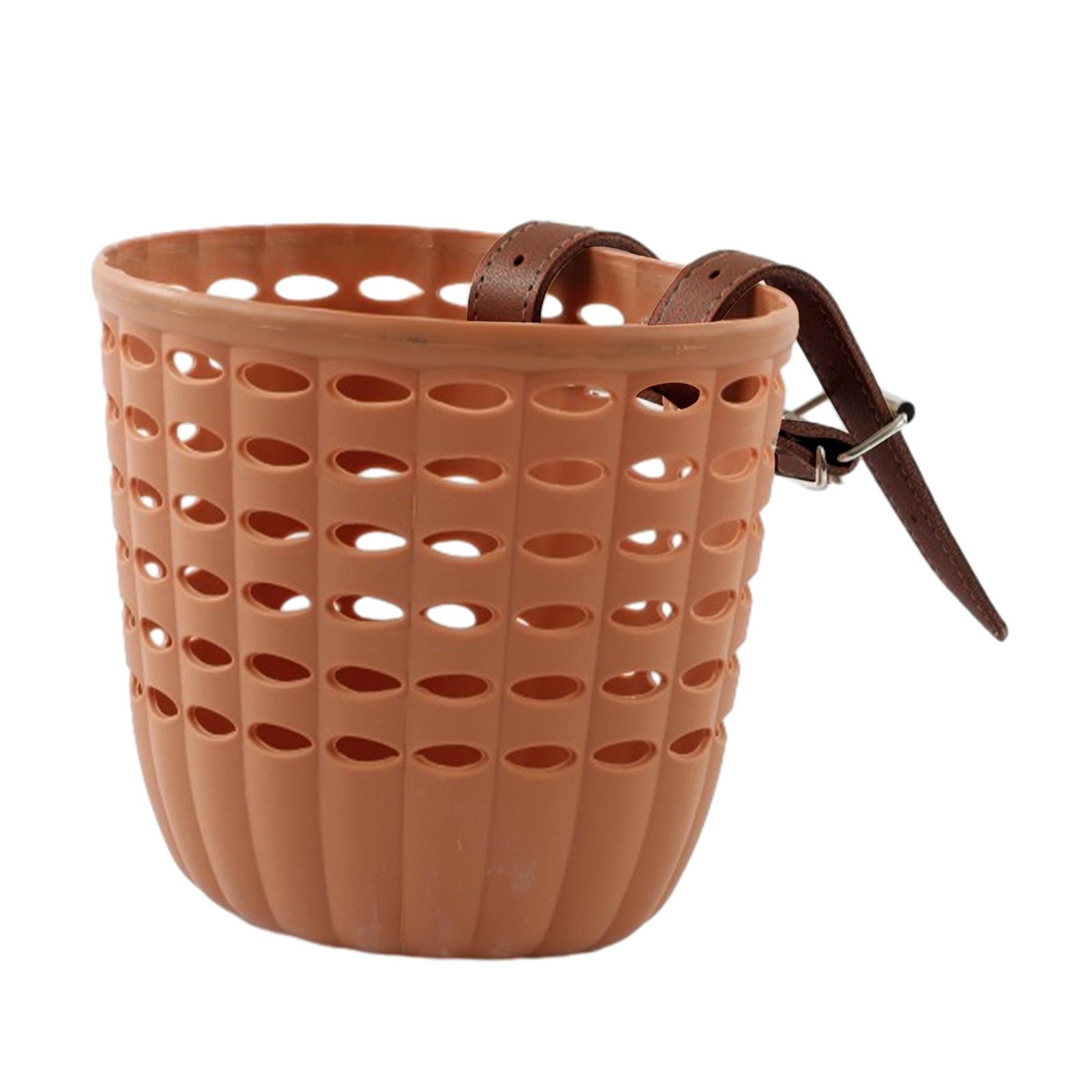 Kids Bike Basket Brown