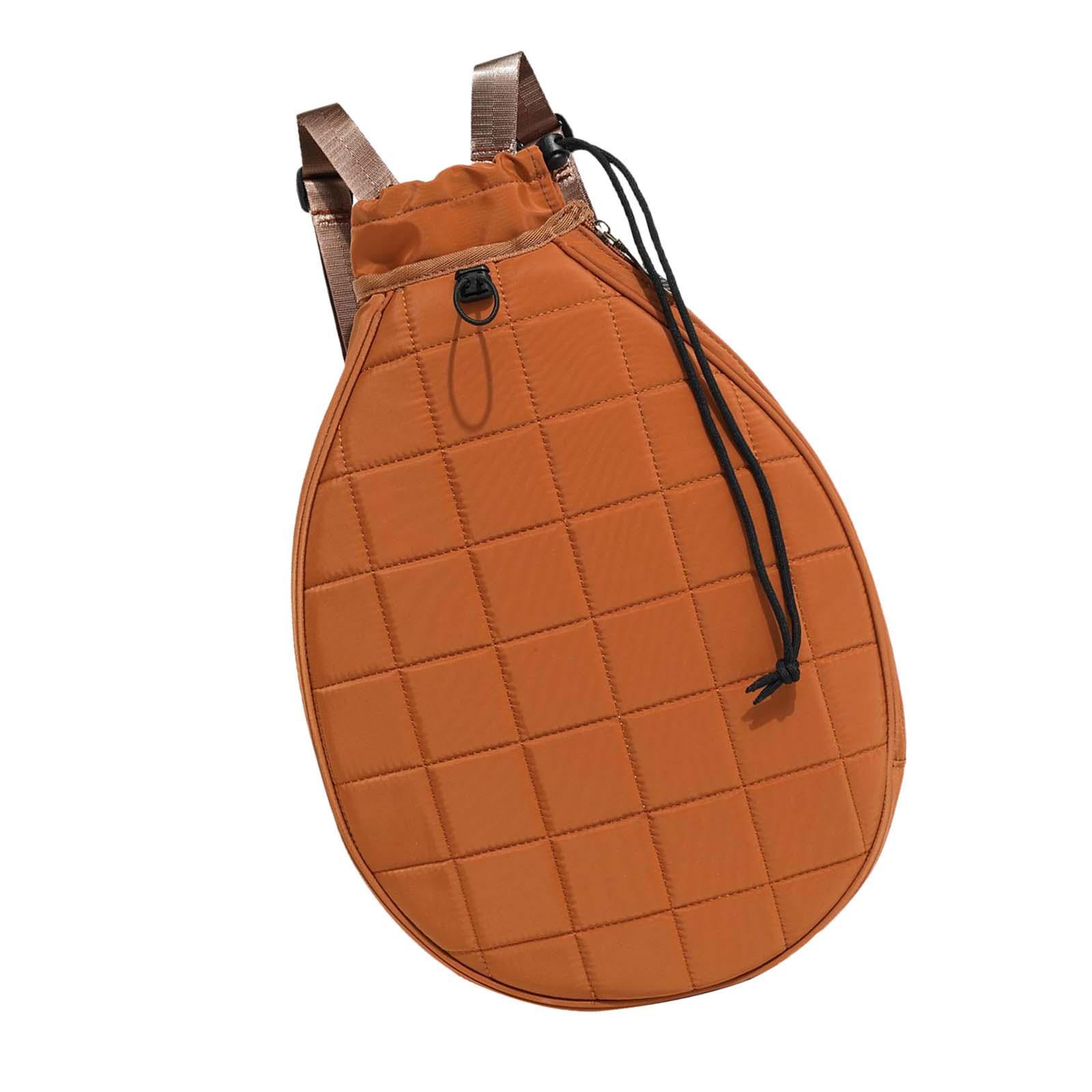 Pickleball Bag Carry Bag Adjustable Strap Badminton Bag for Beginners Coffee
