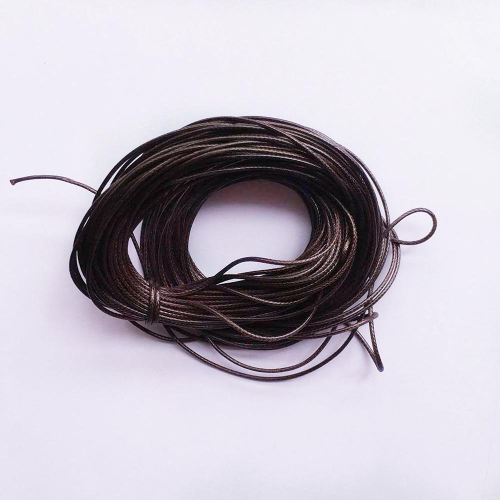10 Meter Wax Nylon String Rope for DIY Bracelet Jewelry Making Deep Coffee