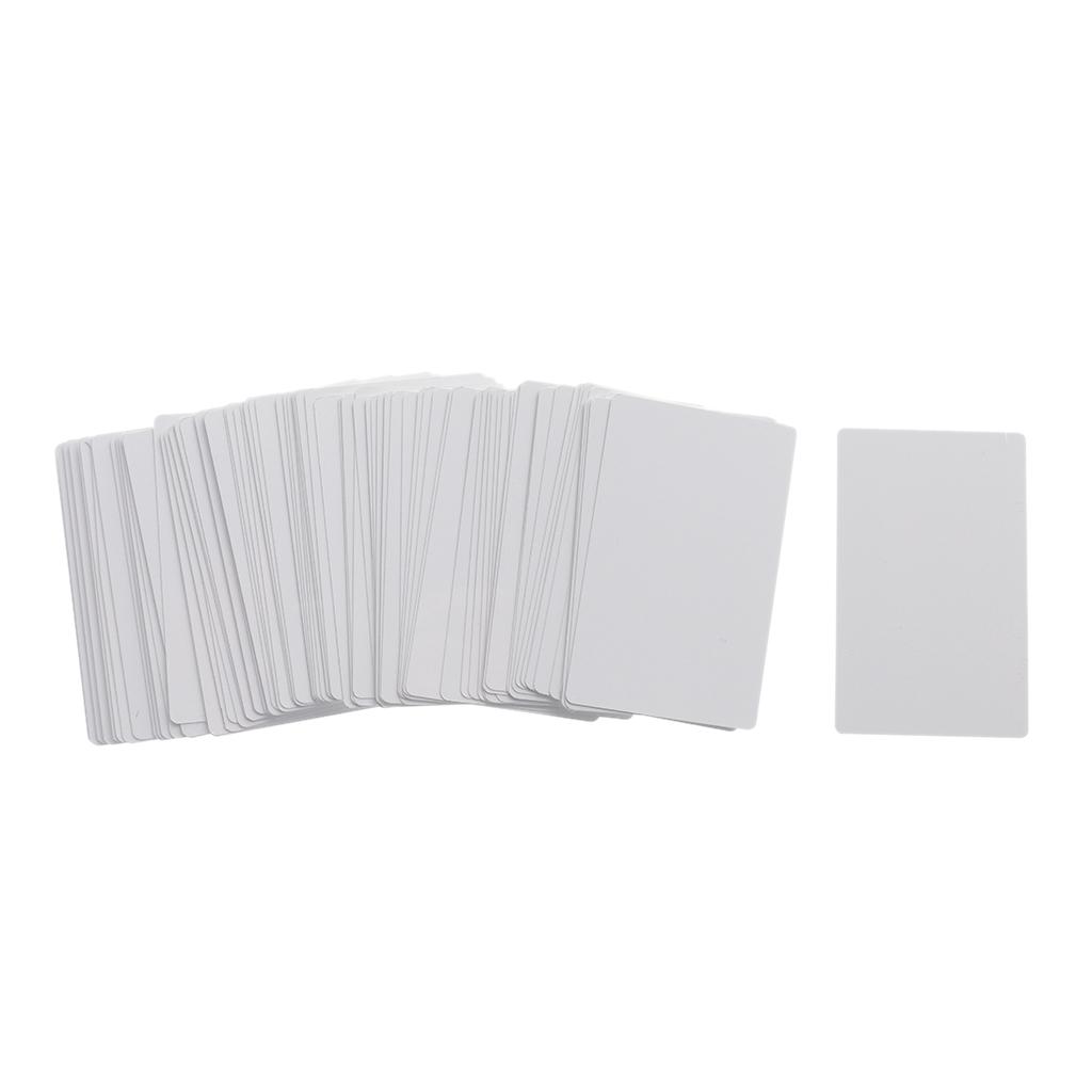 100x Christmas / Wedding / Party Table Place Business Name Cards Blank White