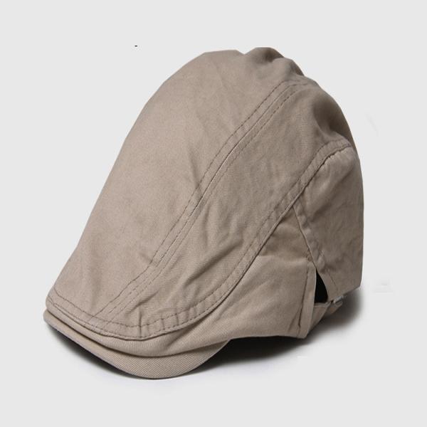 Phenovo Unisex Adults Chic Duckbill Flat Cap Comfy Cotton Golf Hat Khaki