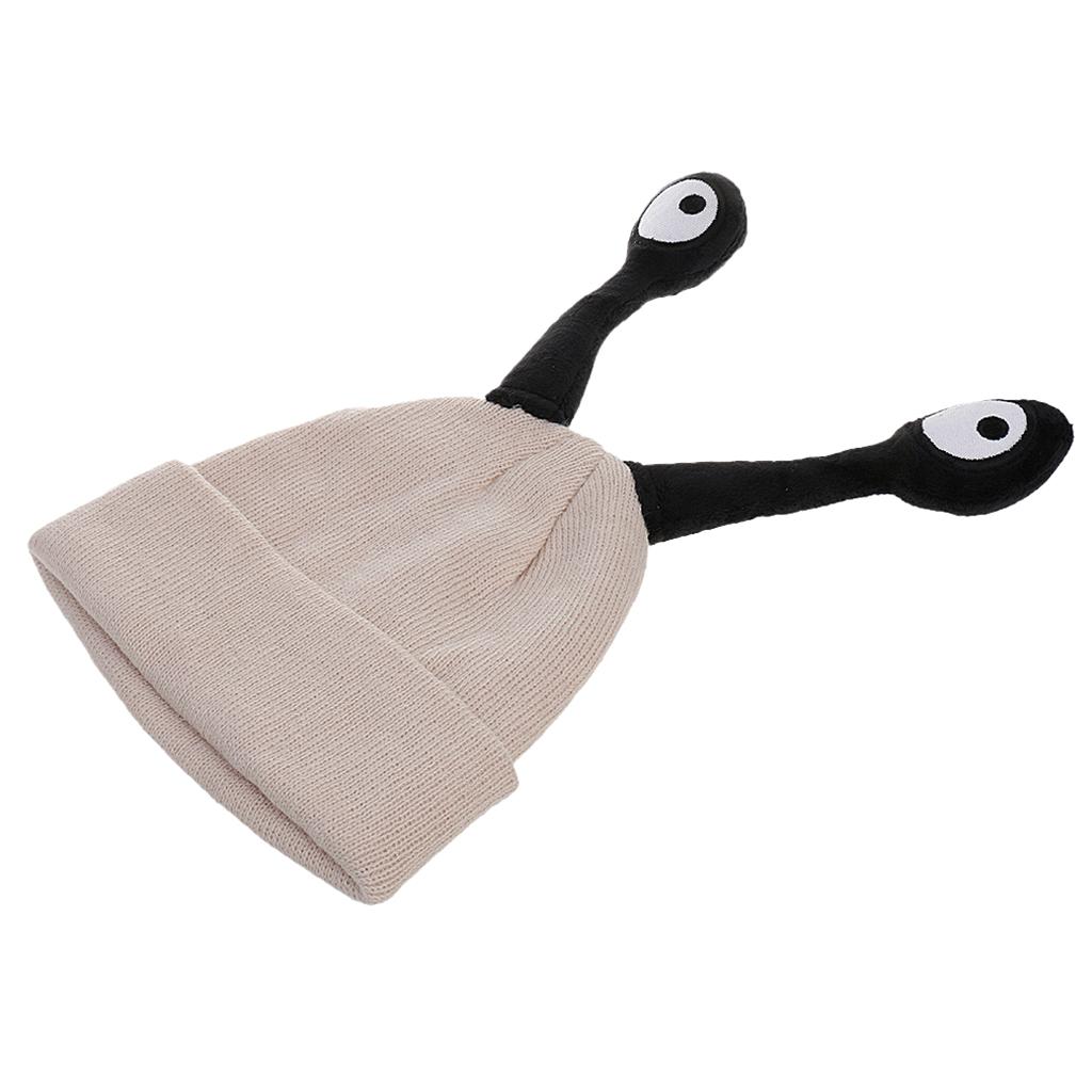 Kids Boys Girls Toddler Knitted Crochet Beanie Winter Hat Cap Beige