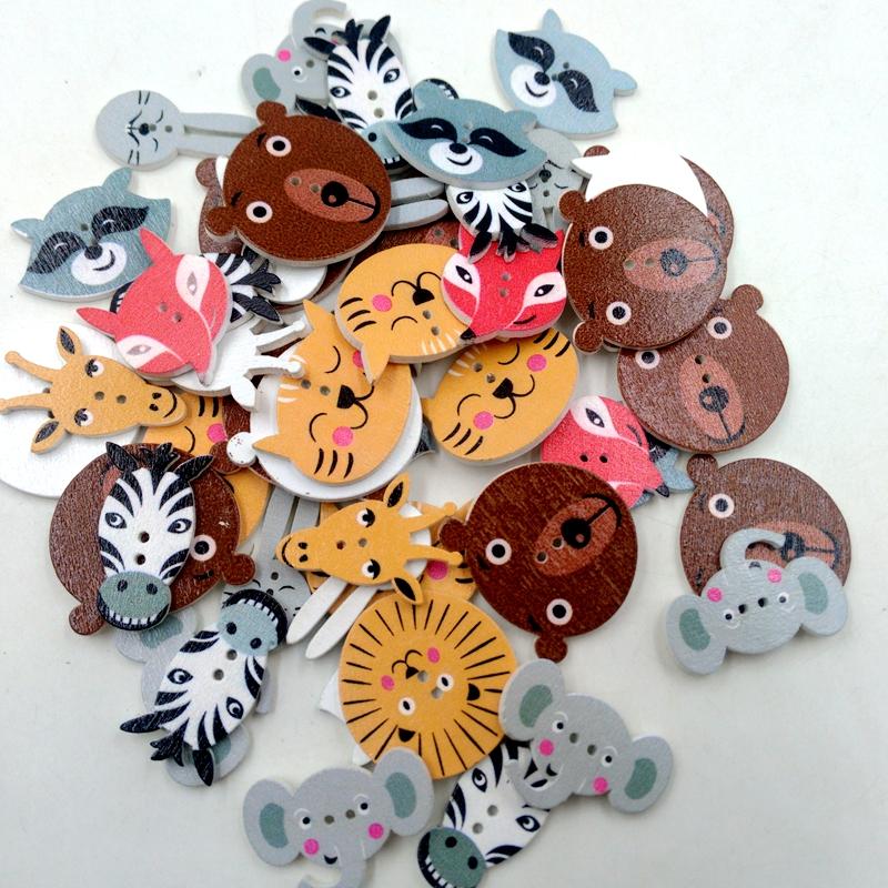 Wooden Animal Buttons