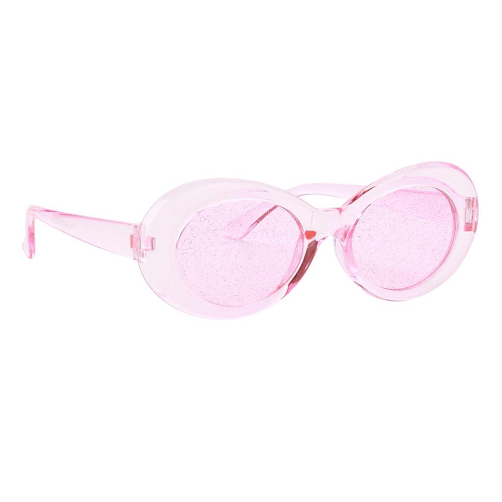 Retro Transparent Clout Goggles Mod Thick Frame Novelty Party Sunglasses - Picture 2 of 6