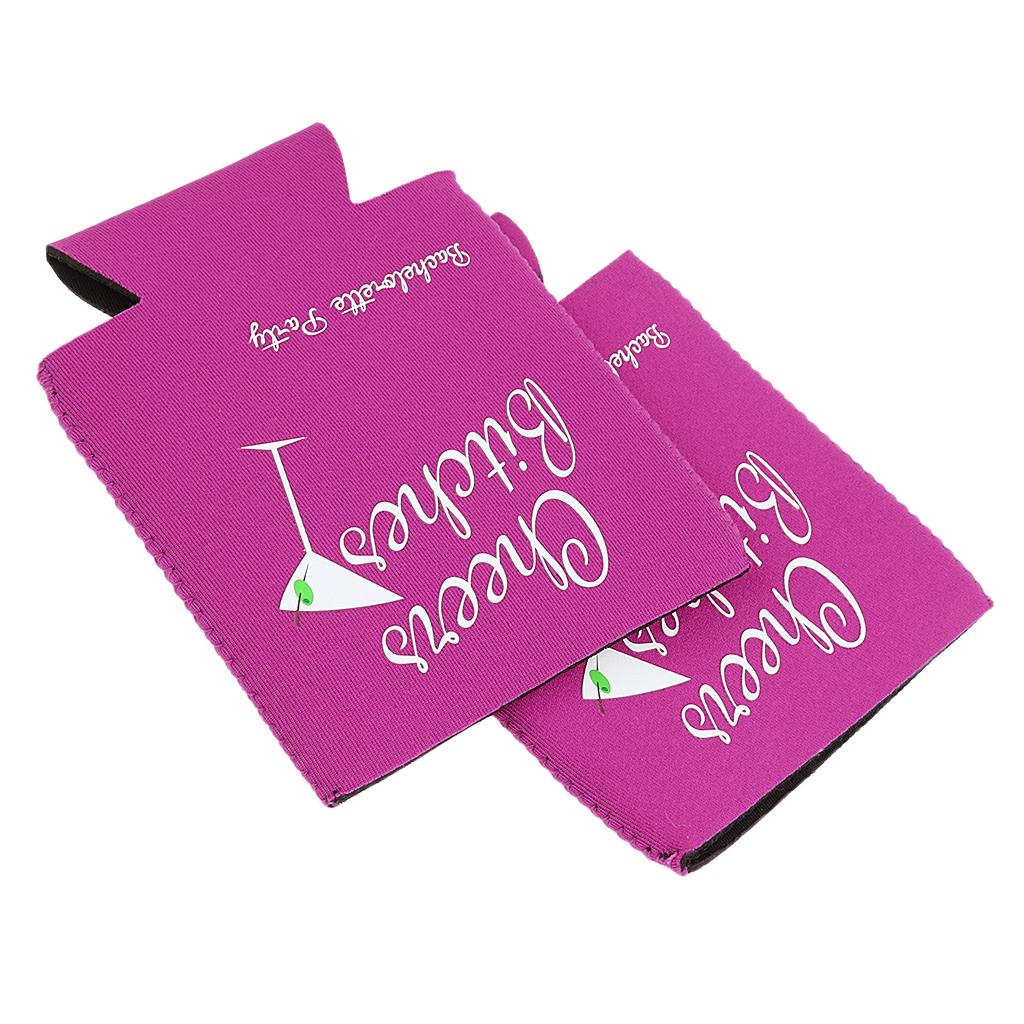 2pcs Stubby Tin Can Cooler Cooler Holder Sleeve Wedding Favour #7