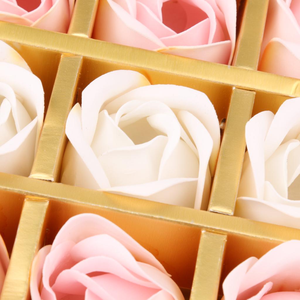 Paper Artificial Rose Christmas Gift Flowers Candy Wedding Gift Box Pink
