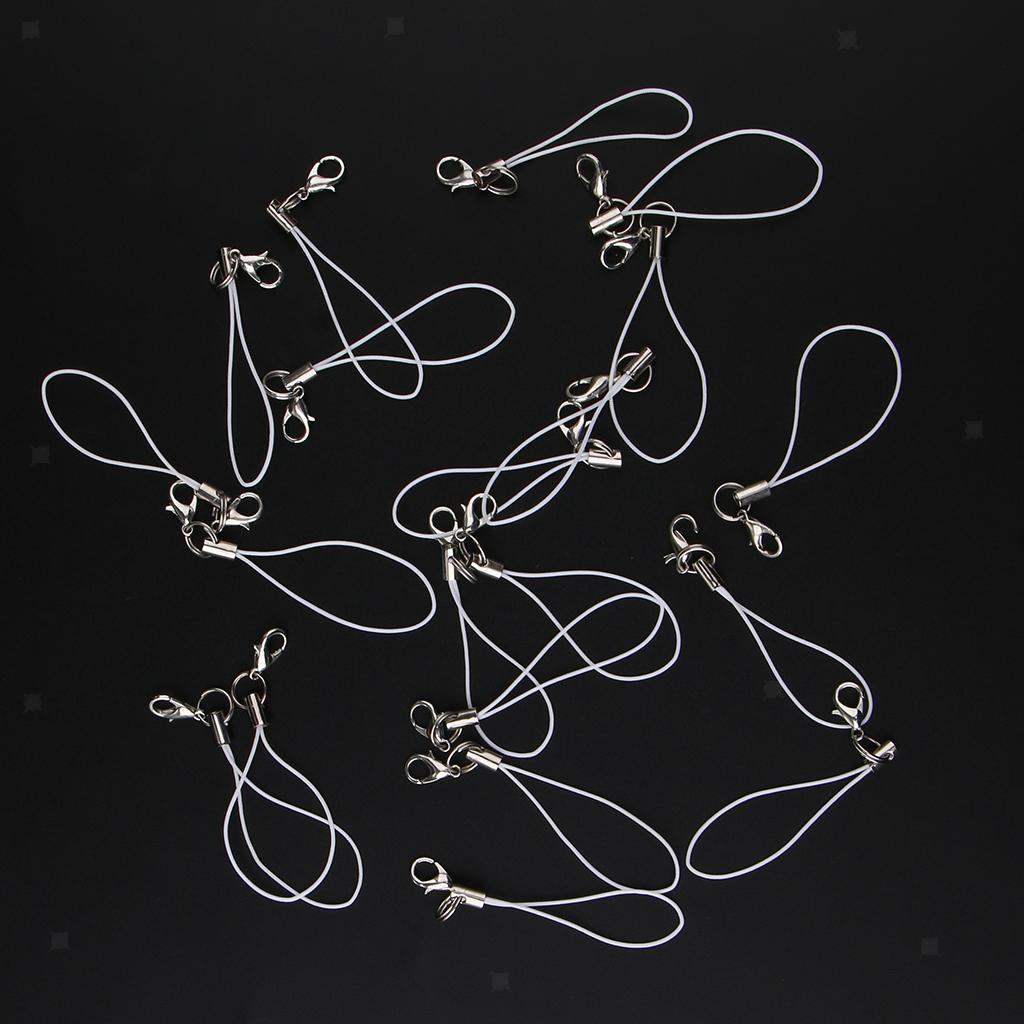 20pcs Bulk Lobster Clasp Cell Phone Lanyard Strap for Keychains Charms Cord - Picture 18 of 22