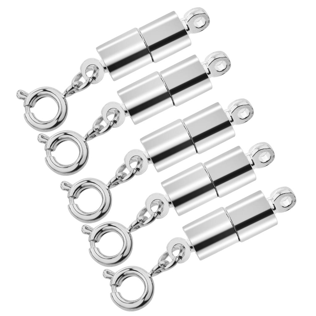 5Pcs Magnetic Clasps Lobster Barrel Copper Platinum