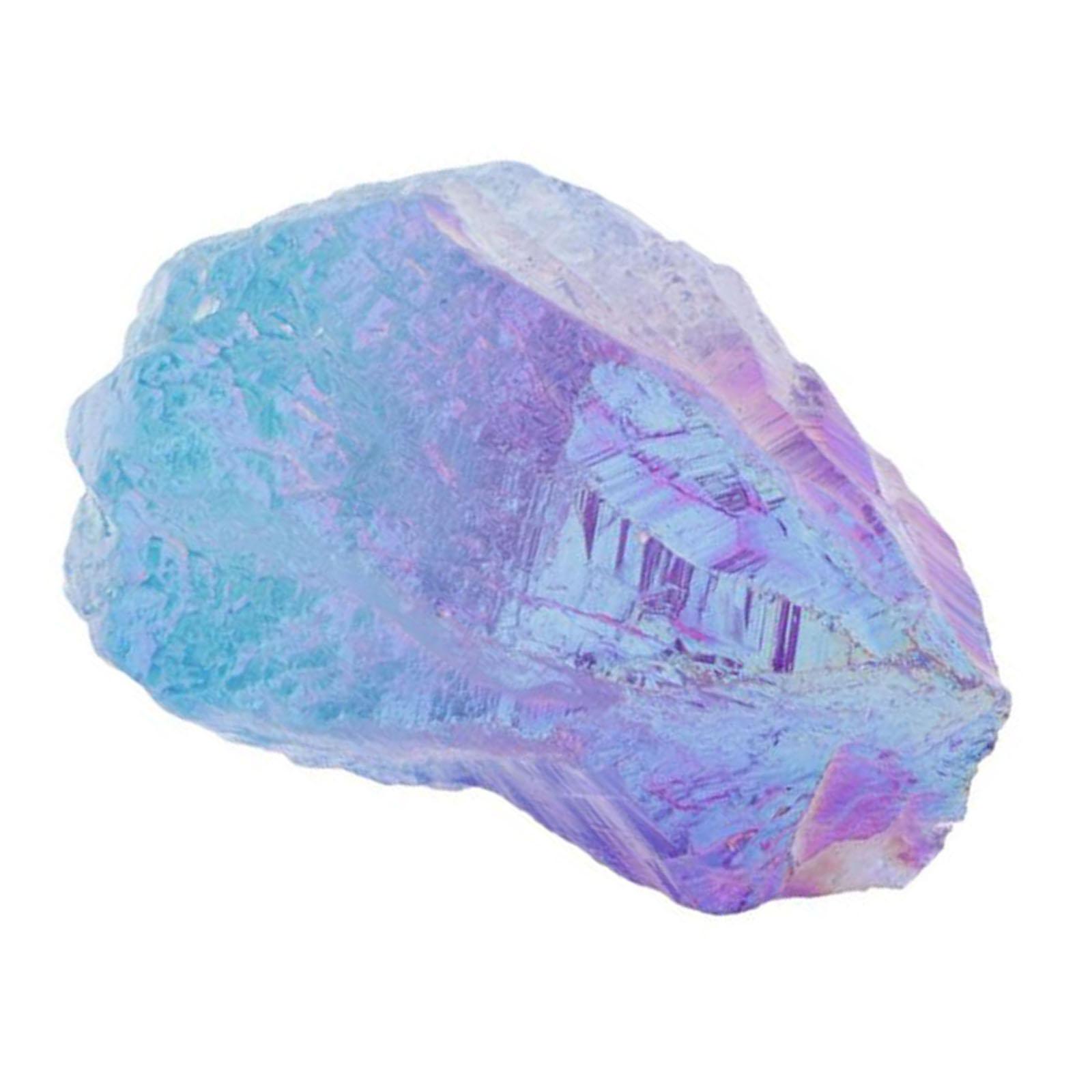 2xNatural Crystal Amethyst Gemstone Home Office Desktop Table Decoration