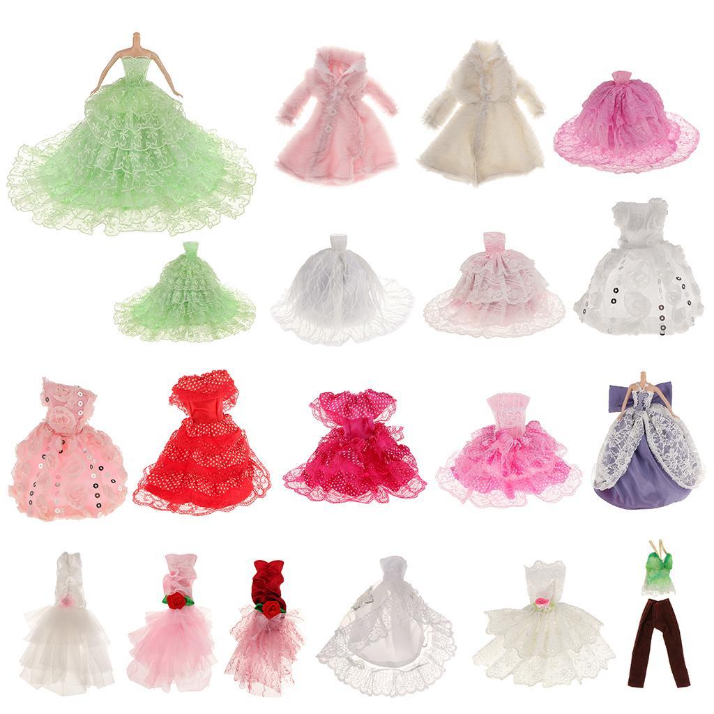 White Furry Coat for Dolls Accessories