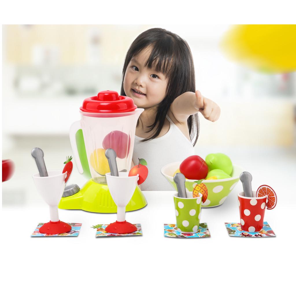 Kitchen Appliance Toy - Simulation Juicer Set (27pcs) for Kids Pretend Play