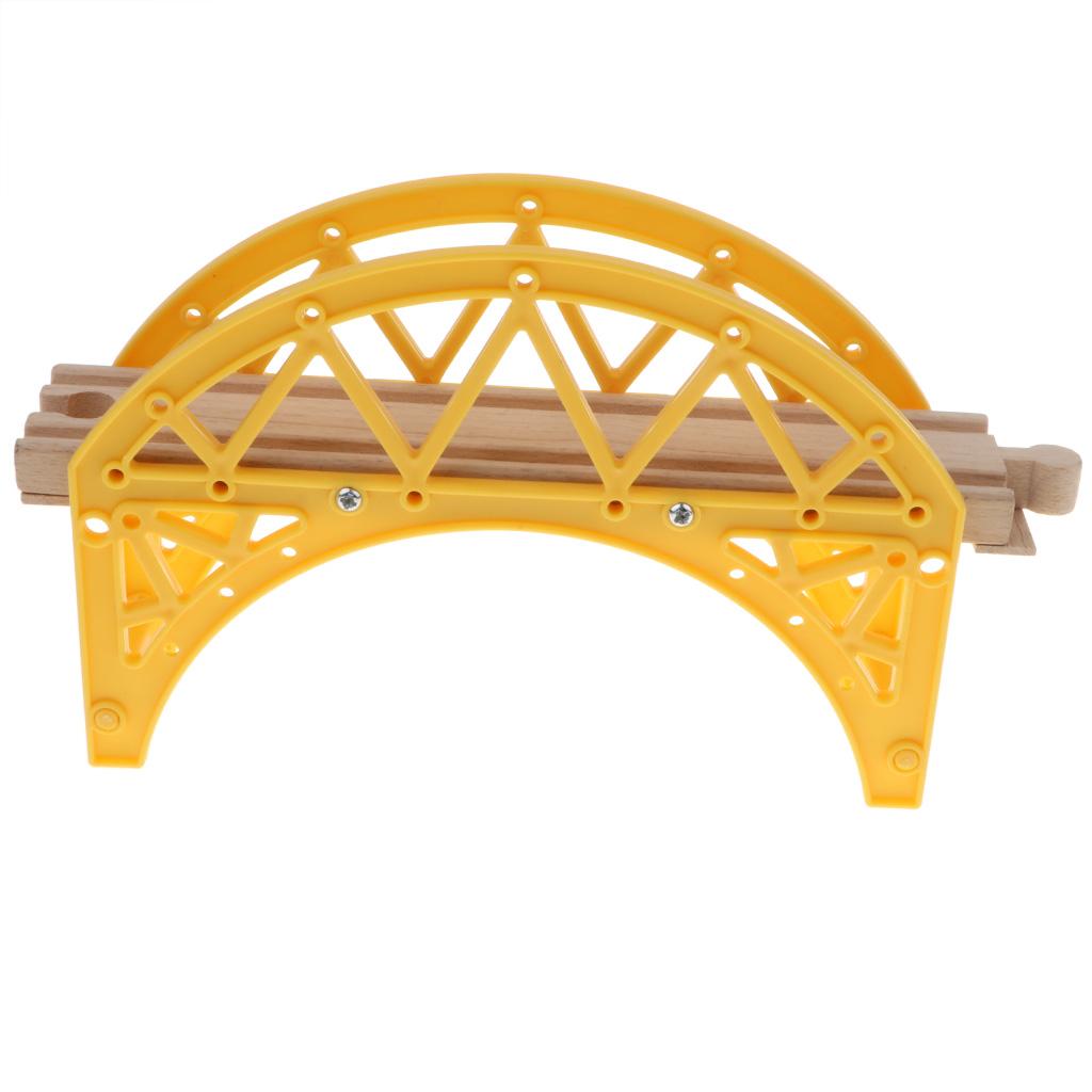 Wooden Train Bridge Yellow