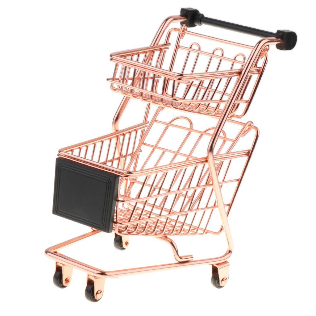 AM/_ EE/_ SUPERMARKET HAND TROLLEY MINI SHOPPING CART STORAGE TOY GIFT FANTASTIC