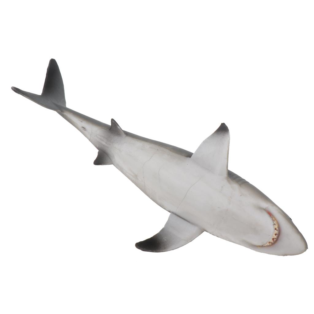 Large Killer Whale & Great White Shark Ocean Animal Action Figure Model Toys