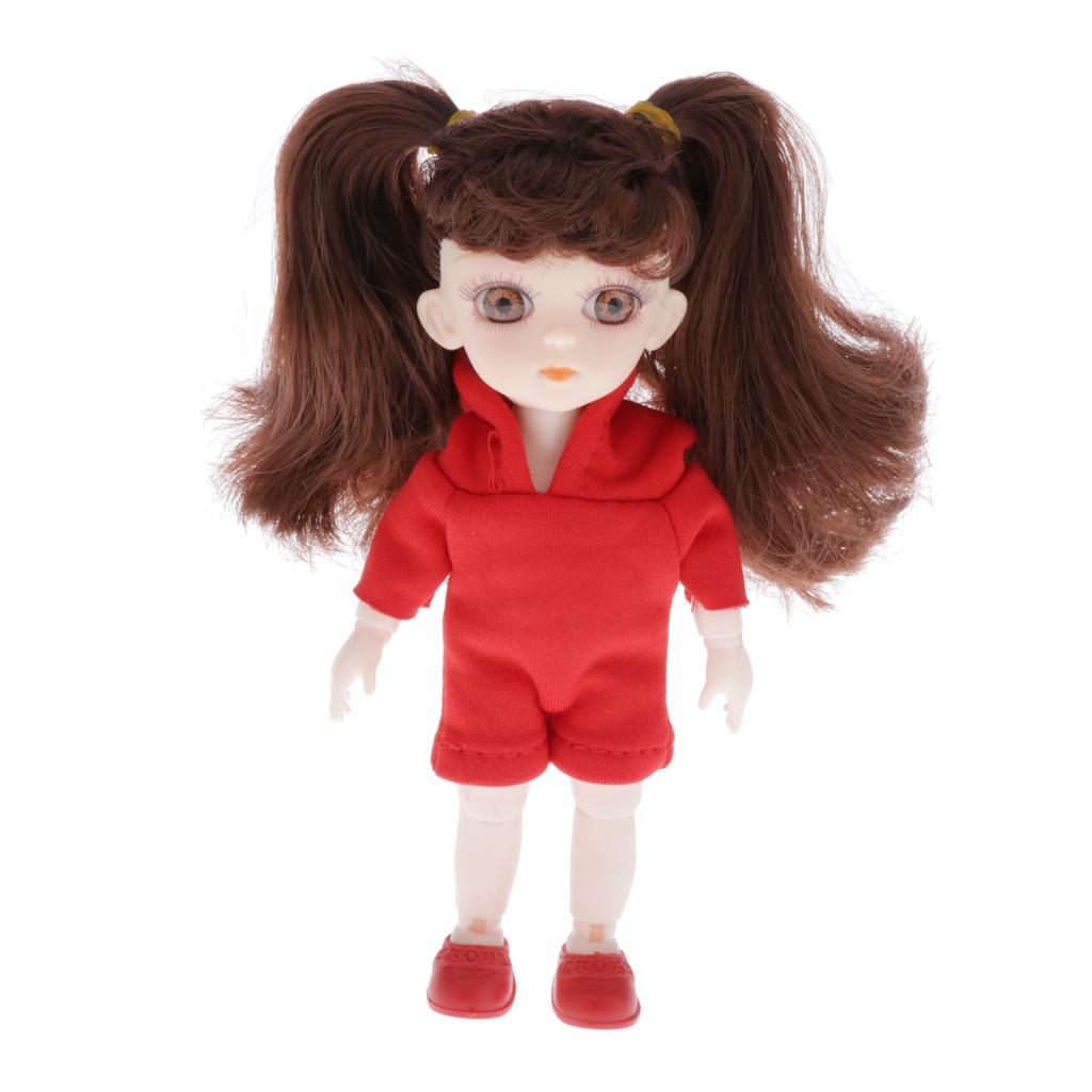 Children's Creative Toys BJD Doll 16cm/6inch 13 Jointed Doll F