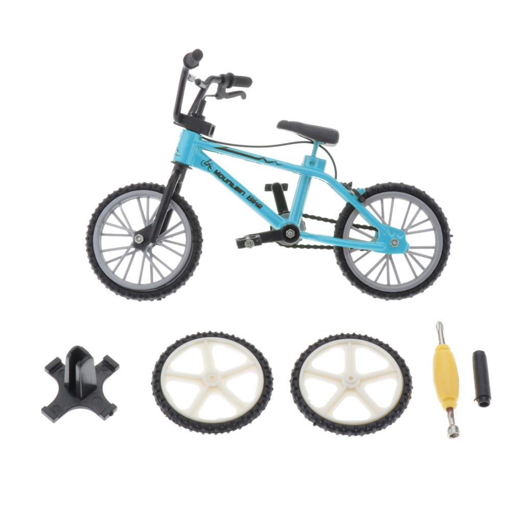 Finger bike model toy set Blue