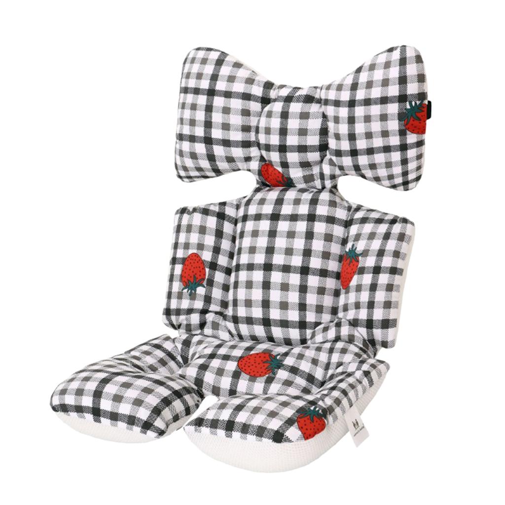 Seat Pad For Baby Infant Stroller Cushion Newborn Pram Line Mat Strawberry