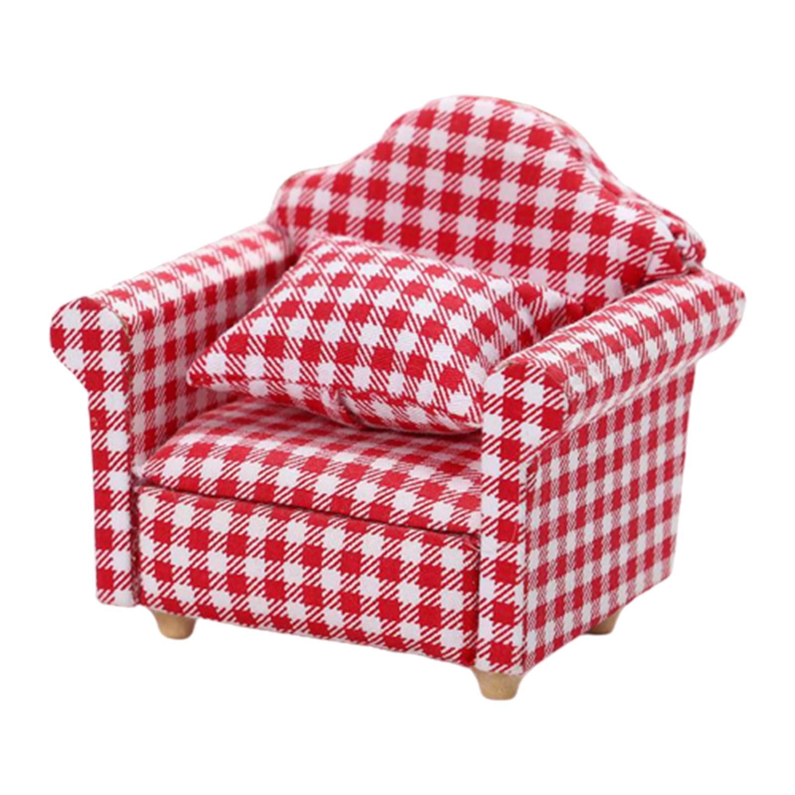 Dollhouse Sofa with Soft Cushion