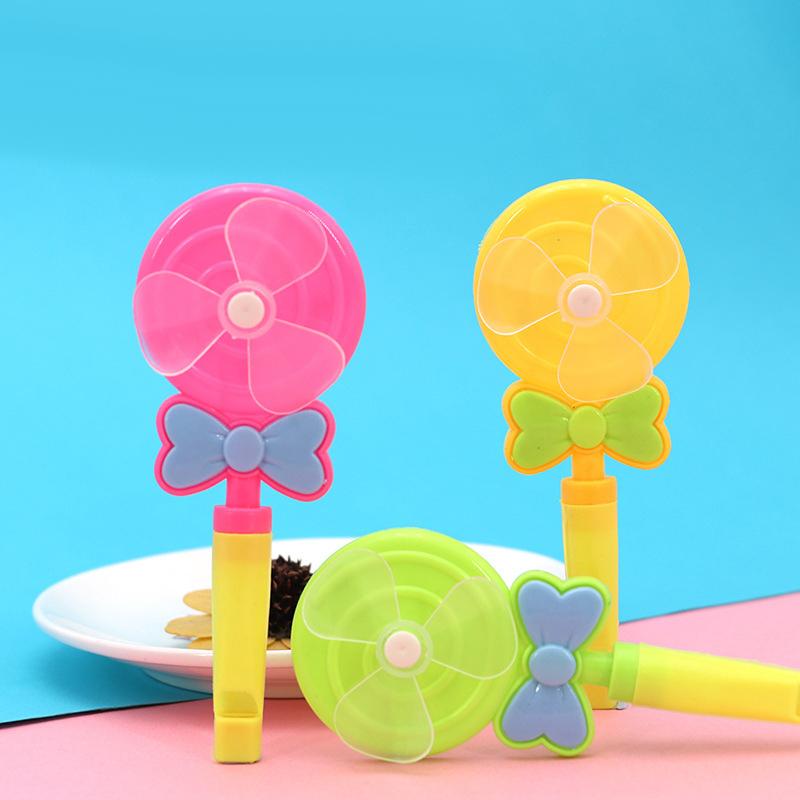 5x4x Creative Windmill Whistling Handle Toy Pinwheel Wind Spinner